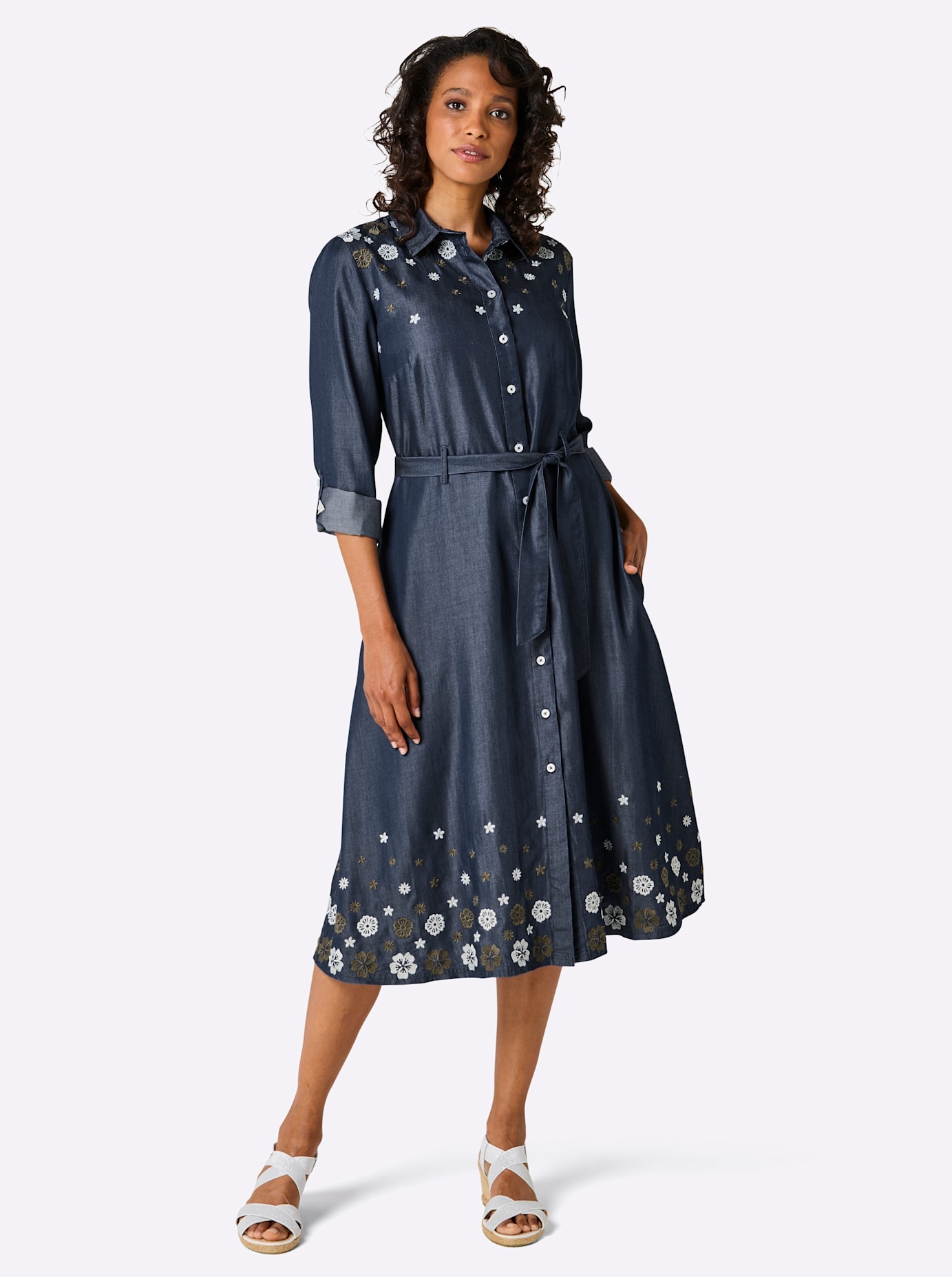 CREATION L PREMIUM Robe chemisier »Lyocell-Kleid«