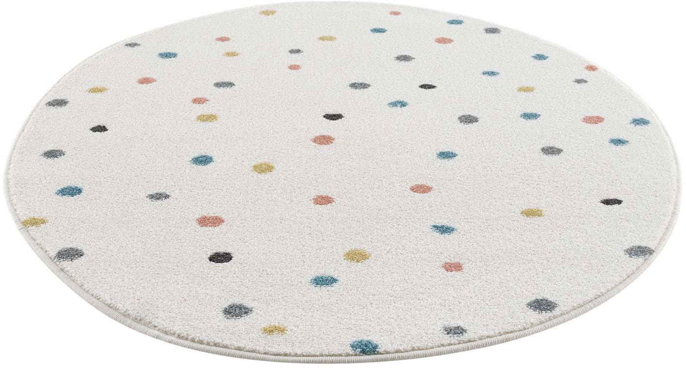 Image of Carpet City Kinderteppich »Anime9396«, rund, 11 mm Höhe, Spielteppich, Bunte Punkte, Weicher Flor, Pflegeleicht, Kinderzimmer bei Ackermann Versand Schweiz