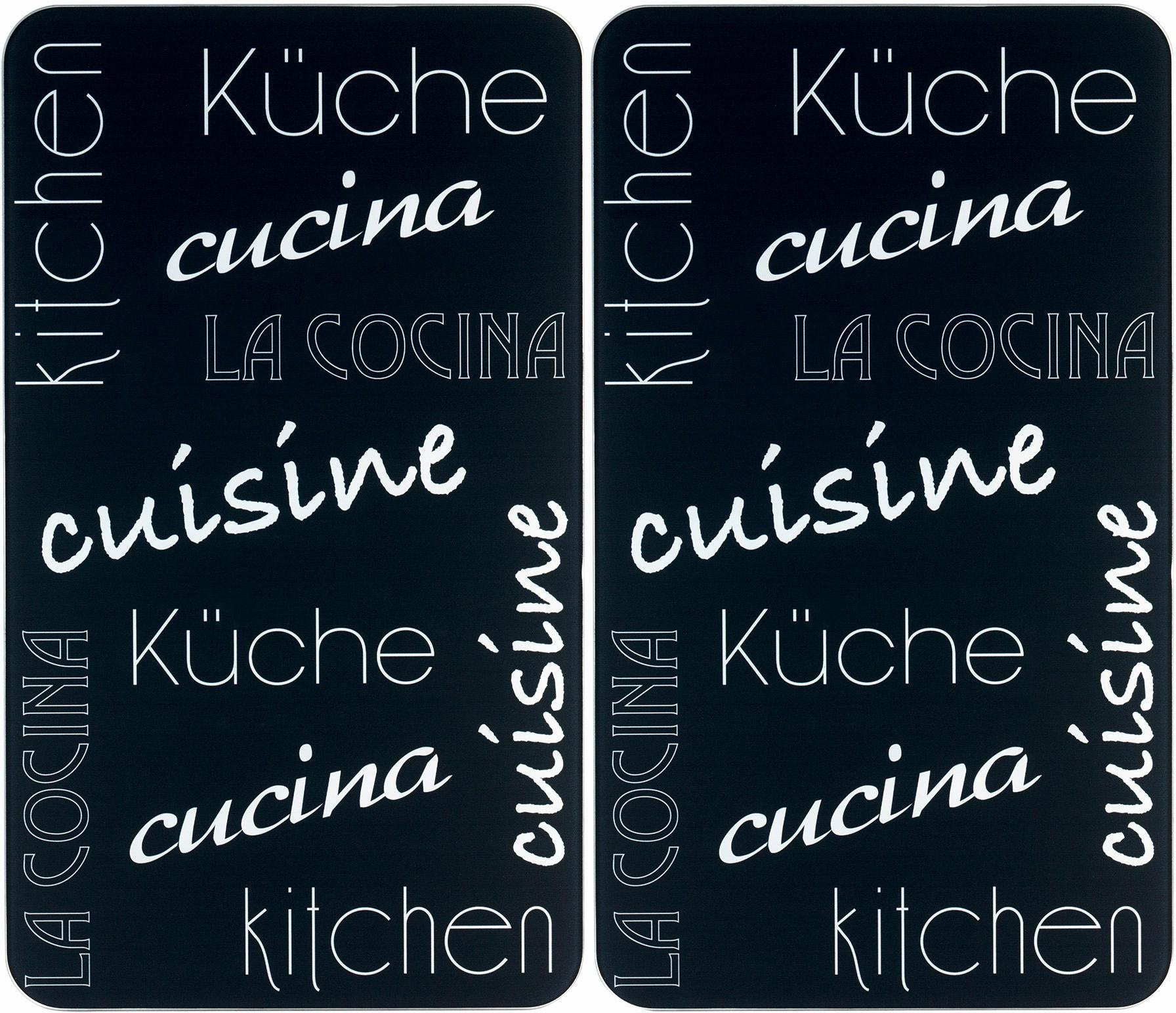Image of WENKO Herd-Abdeckplatte »Küche International«, (Set, 2 tlg.), rutschfesten Spezialfüsse bei Ackermann Versand Schweiz
