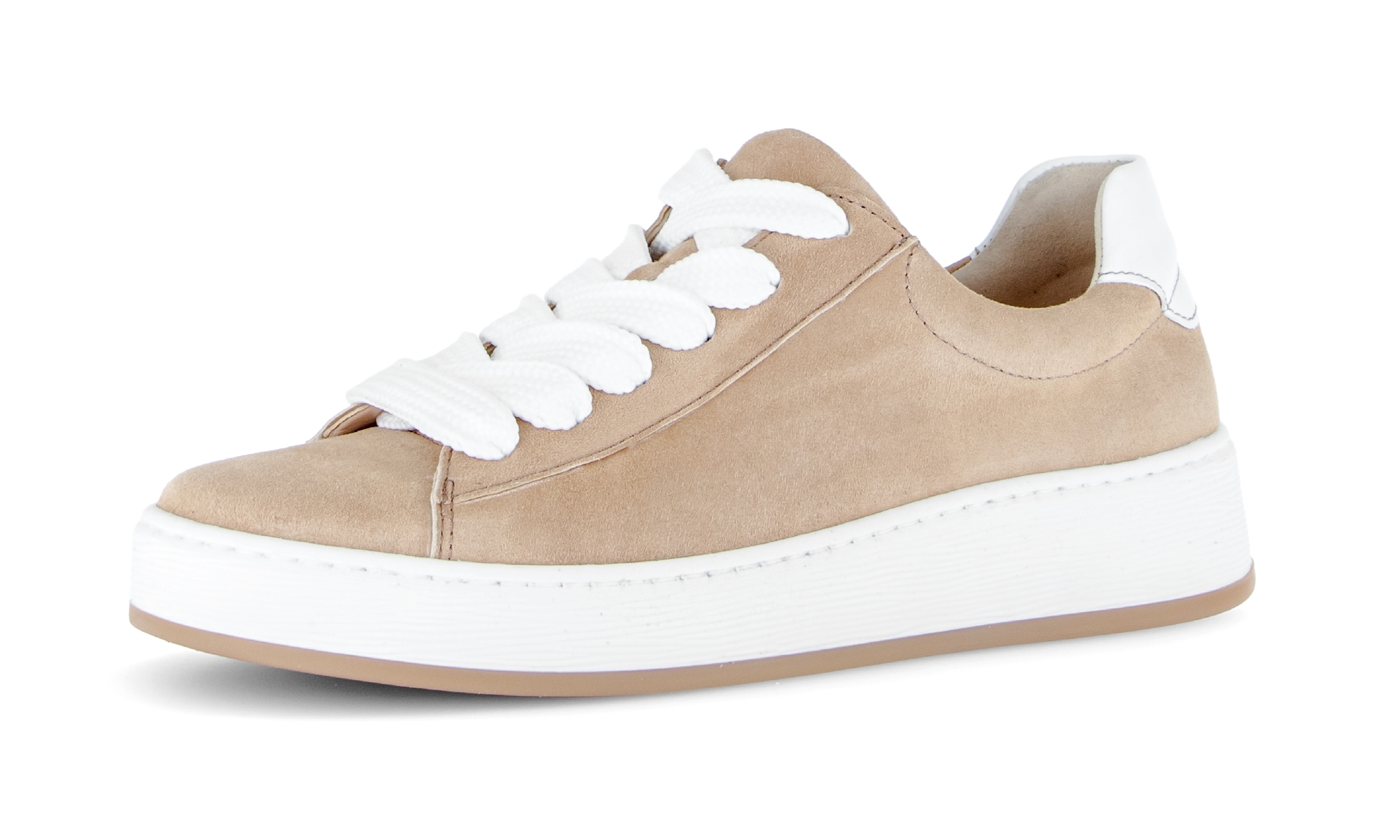 Image of Gabor Plateausneaker "FLORENZ", Freizeitschuh, Halbschuh, Schnürschuh, dezente Ziernähte, G-Weite