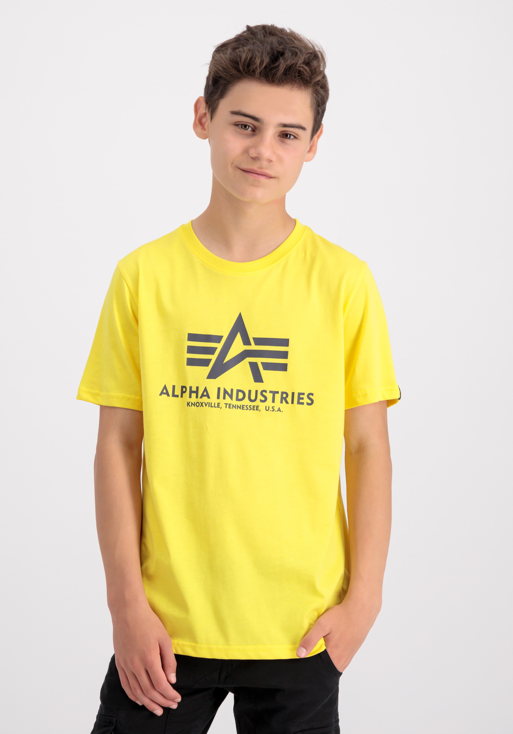 Alpha Industries T-Shirt »Alpha Industries Kids - T-Shirts Basic T-Shirt BL K«