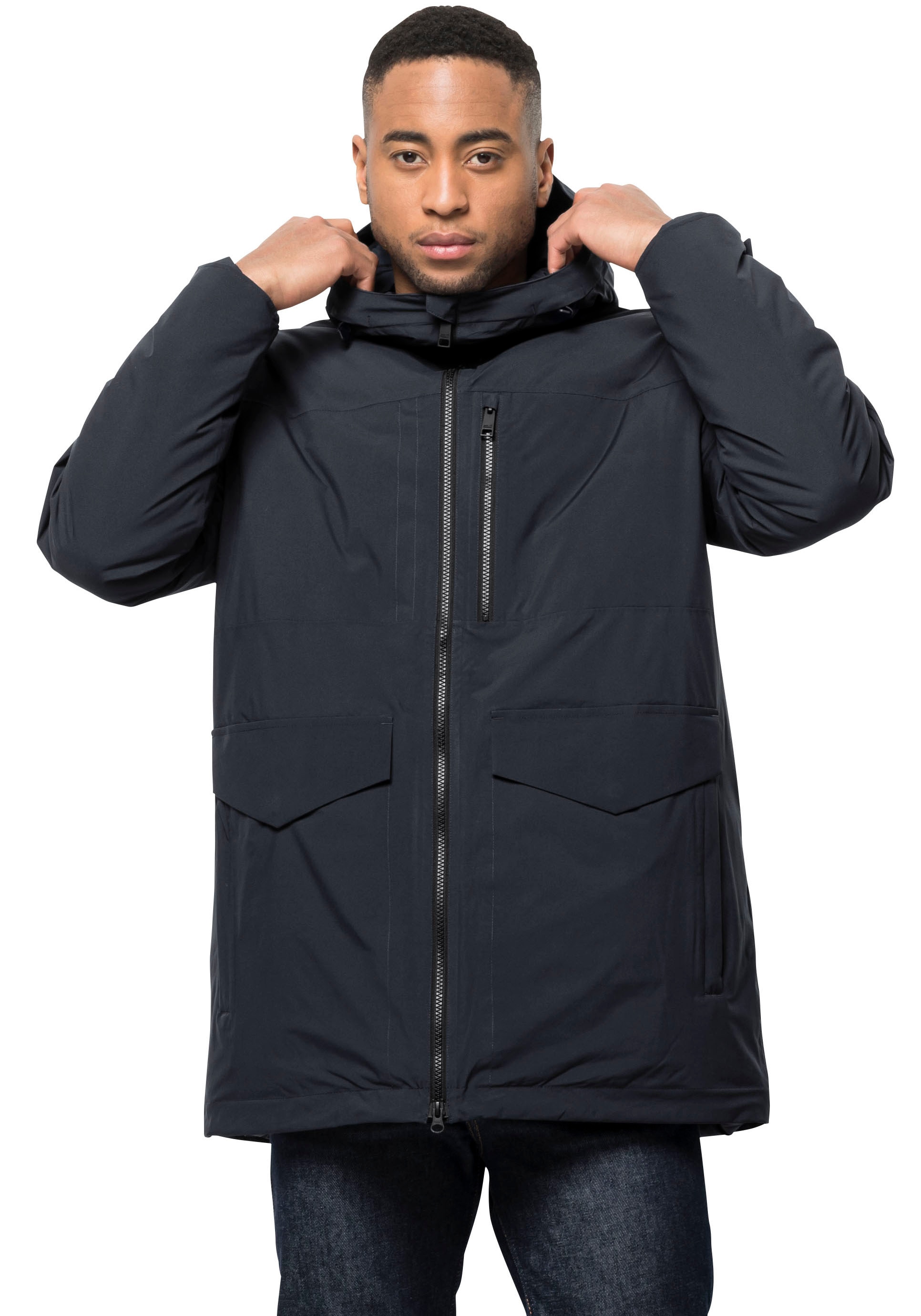 Image of Jack Wolfskin Funktionsparka "KOENIGSBAU" mit Kapuze Wärmend, winddicht, Übergangsjacke