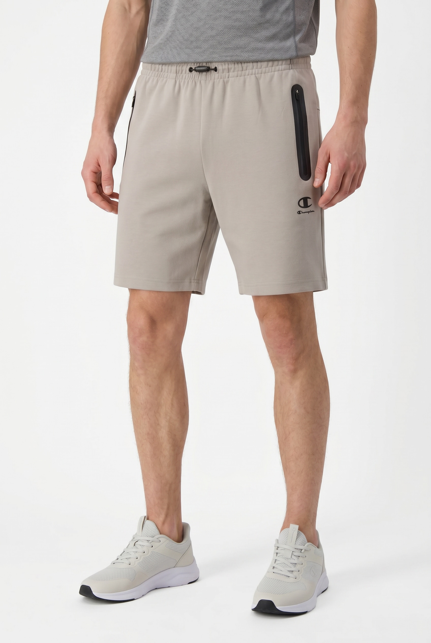 Image of Champion Trainingsshorts "C-TECH Slim Fit Interlock Shorts" Slim Fit, aus Polyester, Baumwolle und Elasthan