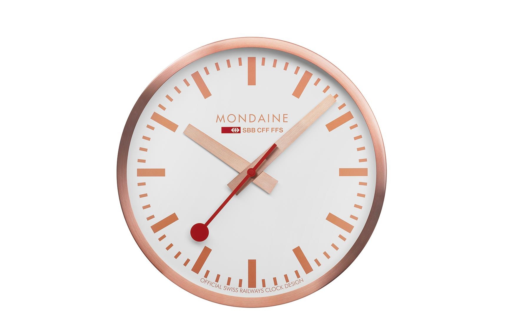 Image of MONDAINE Wanduhr "Wanduhr kupfer 25cm"
