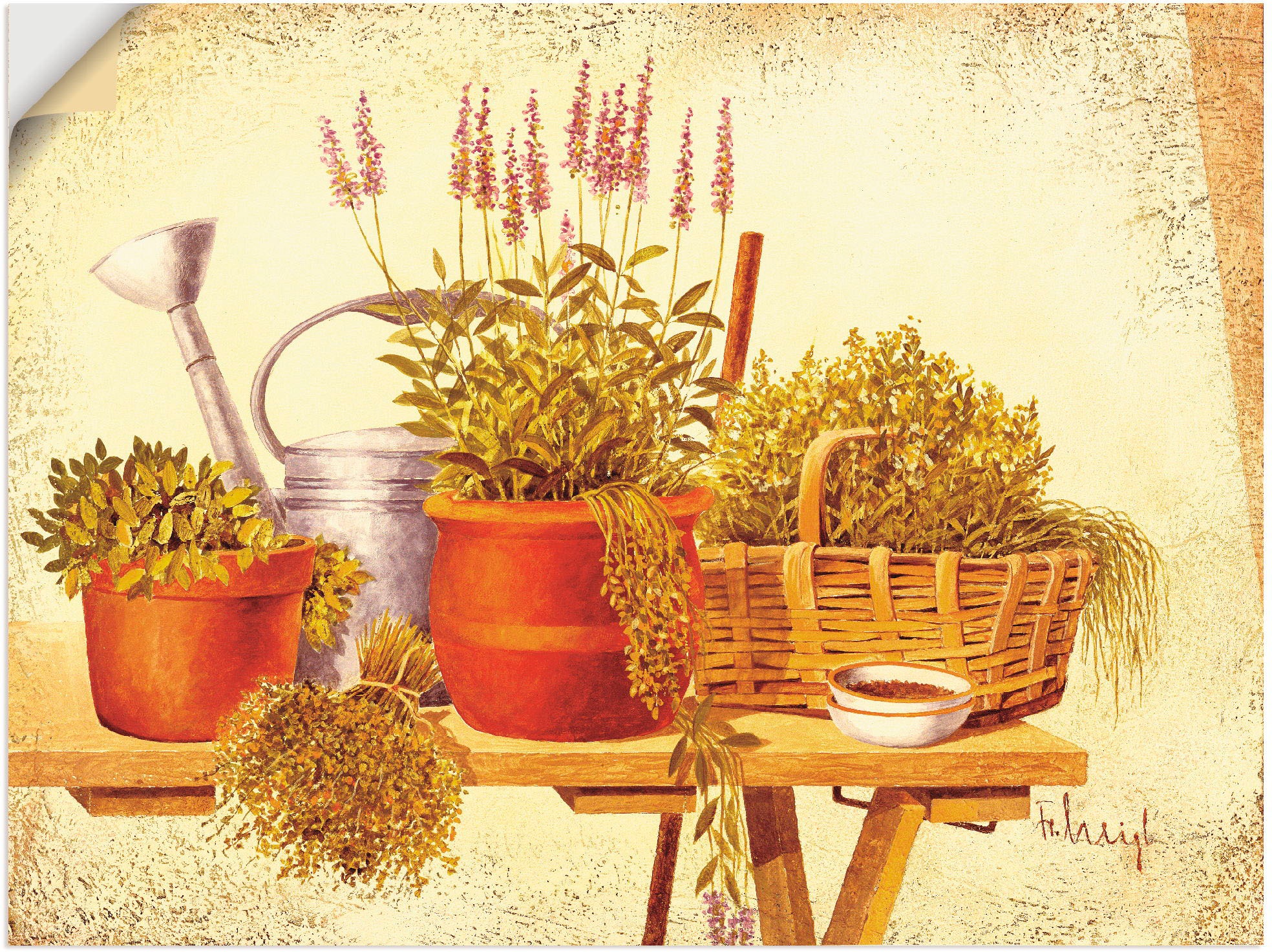 Image of Artland Wandbild »Stillleben mit Birnen«, Arrangements, (1 St.), in vielen Grössen & Produktarten -Leinwandbild, Poster, Wandaufkleber / Wandtattoo auch für Badezimmer geeignet bei Ackermann Versand Schweiz