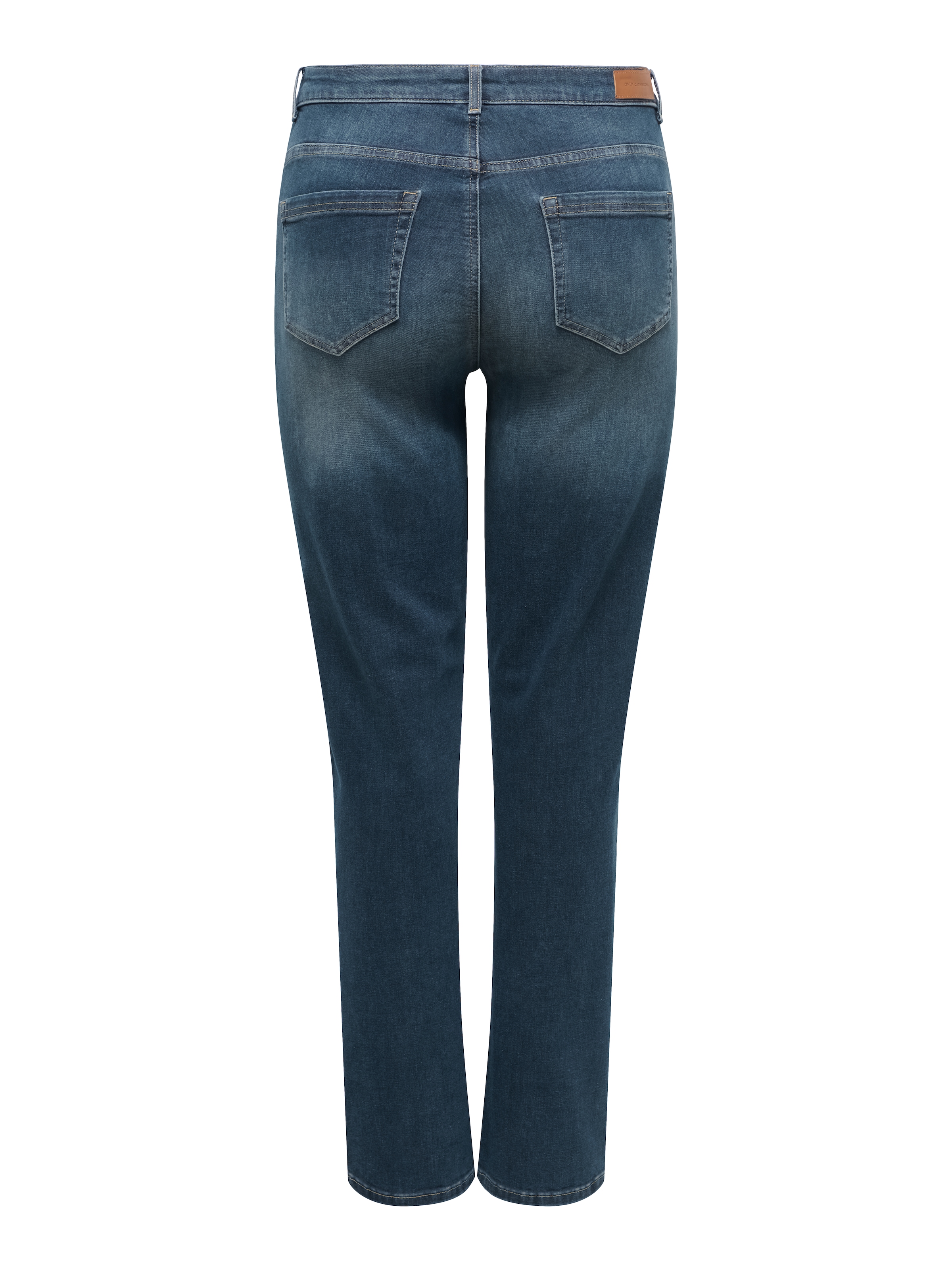 ONLY CARMAKOMA Jeans droit »CARWILLY HW STRAIGHT DNM DOT529 NOOS« mélange coton, taille haute