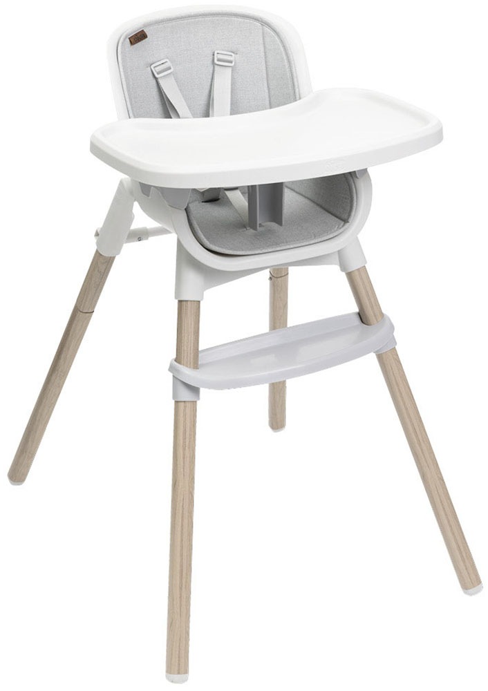 Image of Chicco Hochstuhl "Zest Plus Wooden Grey" () mit abnehmbarem Tablett