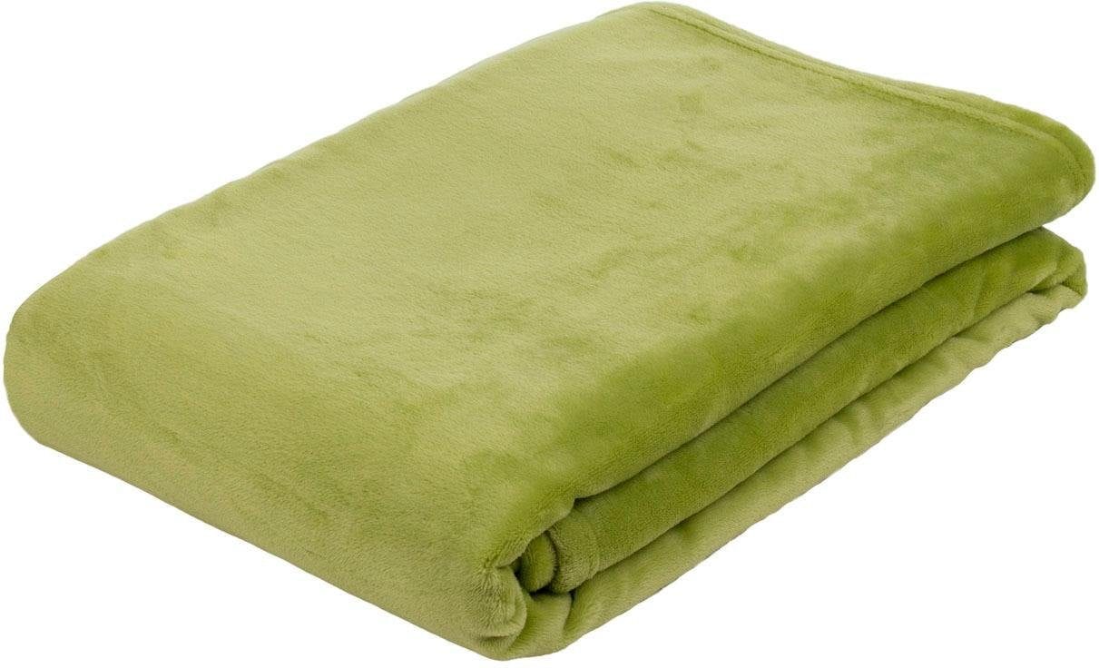 Image of Gözze Wohndecke "Memphis" in tollen Unifarben, Kuscheldecke