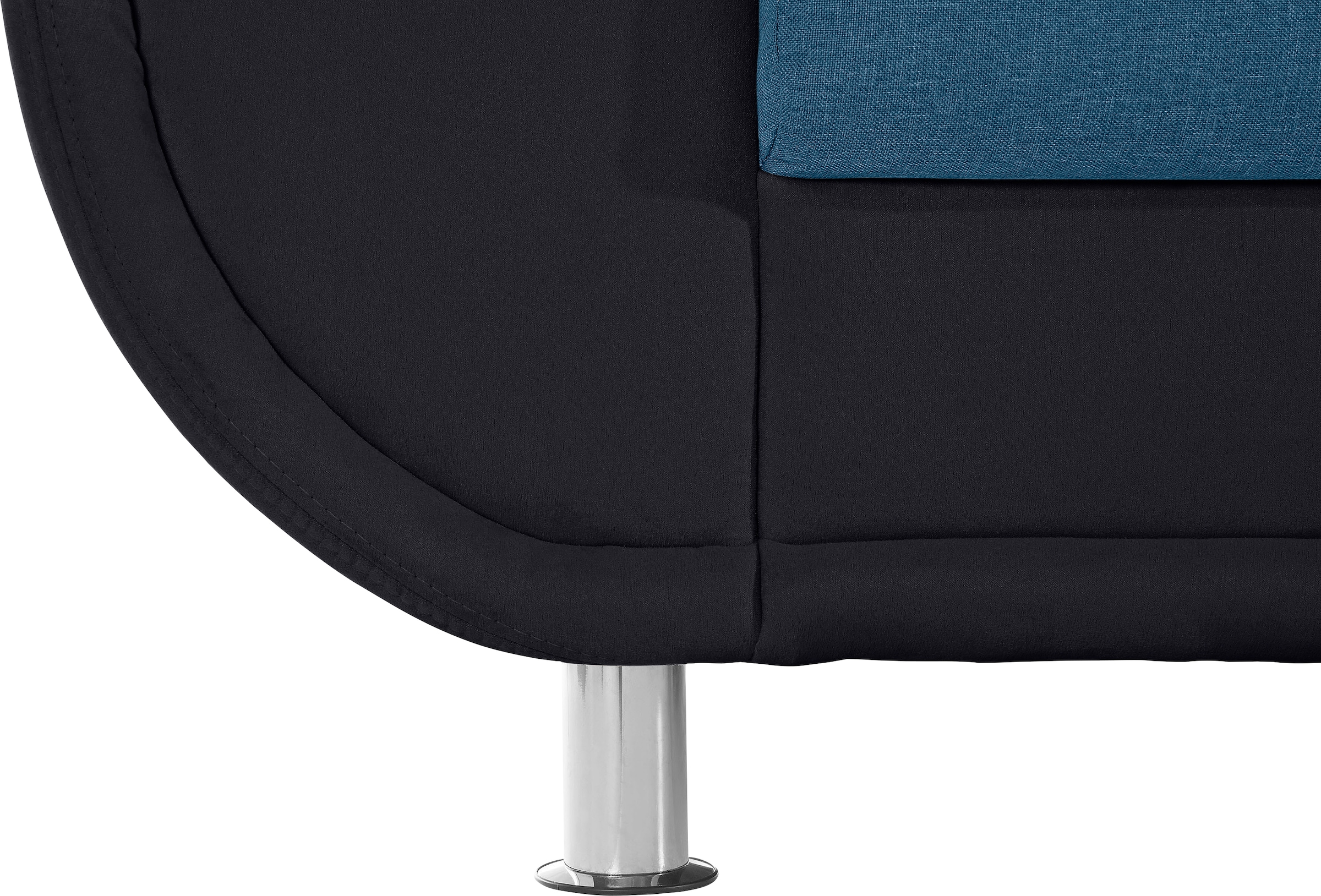 TRENDMANUFAKTUR Paysage de salon »Rondo 3, zeitlos und modern, im Materialmix, U-Form« au choix pour plus de confort avec ressorts ensachés, au choix avec fonction lit