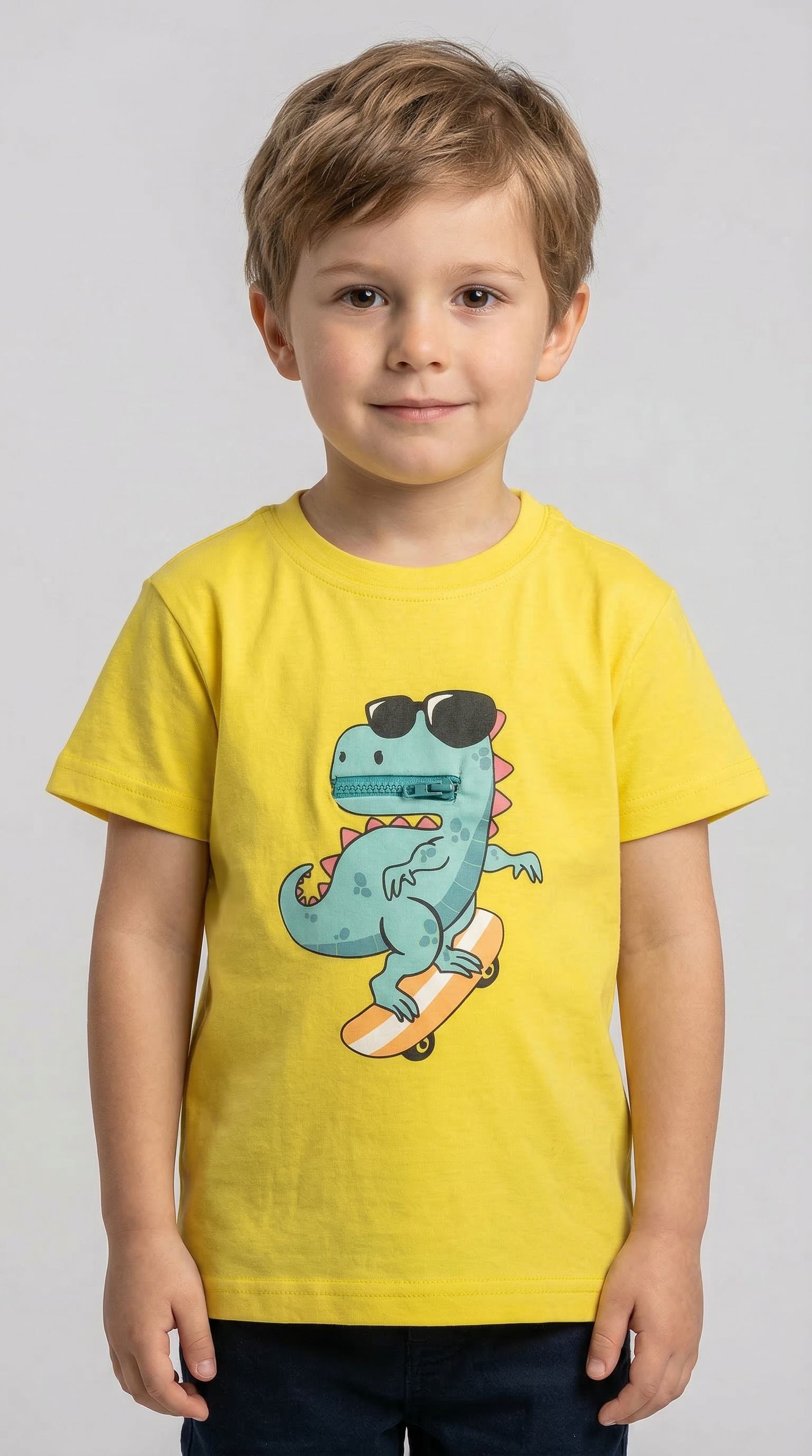 Image of Blue Seven T-Shirt mit kleiner Reissverschlusstasche mit tollem Effekt