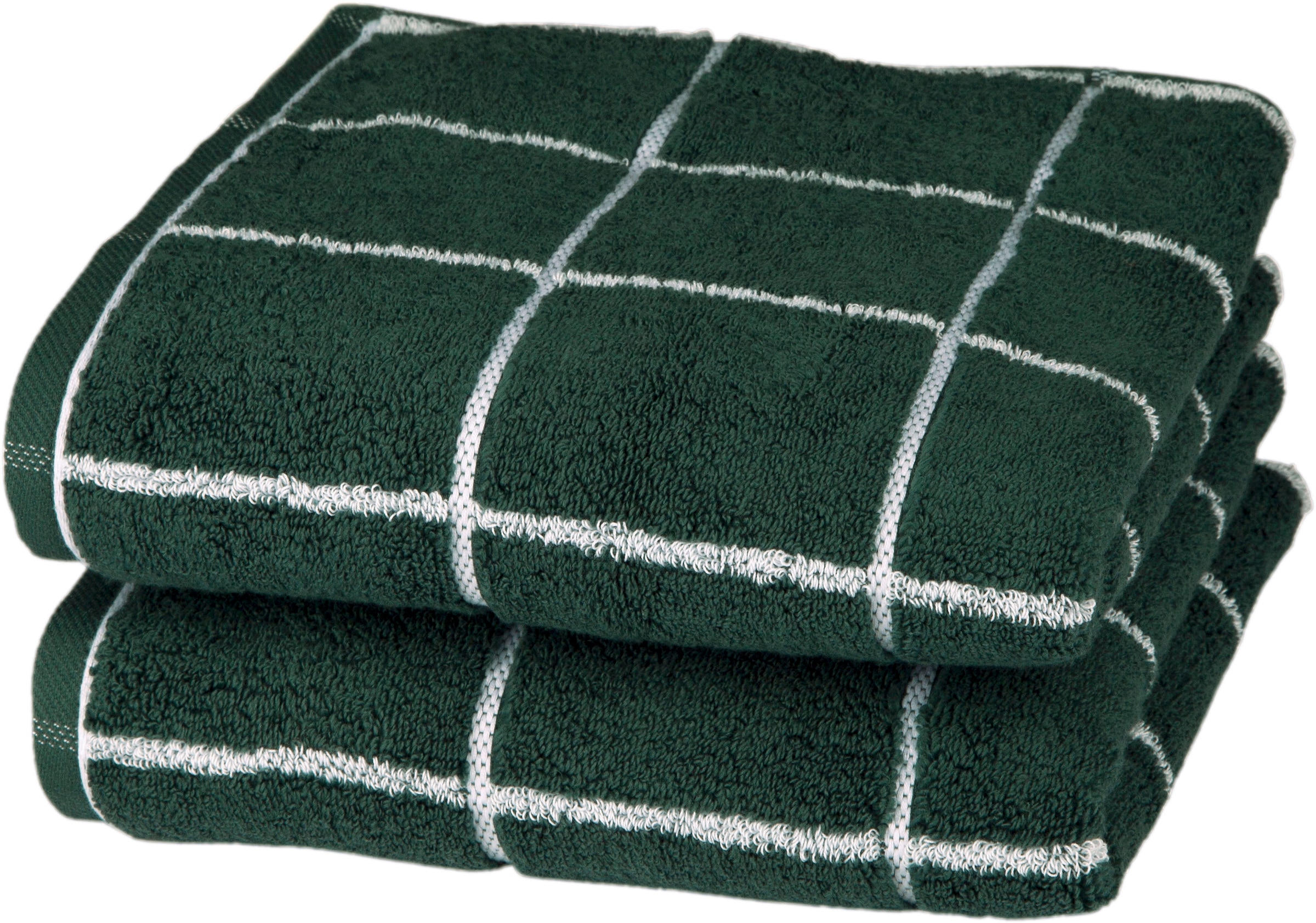 ROSS Handtücher »Cashmere Überkaro«, (2 St.), in modischen Farben jetzt  kaufen