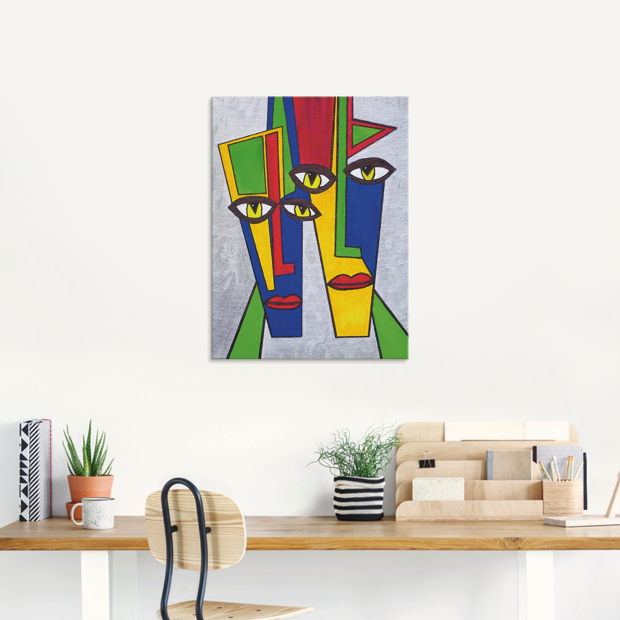 Artland Tableau en verre »Portrait« Motif 1 cuis tlg. disponible en différentes tailles