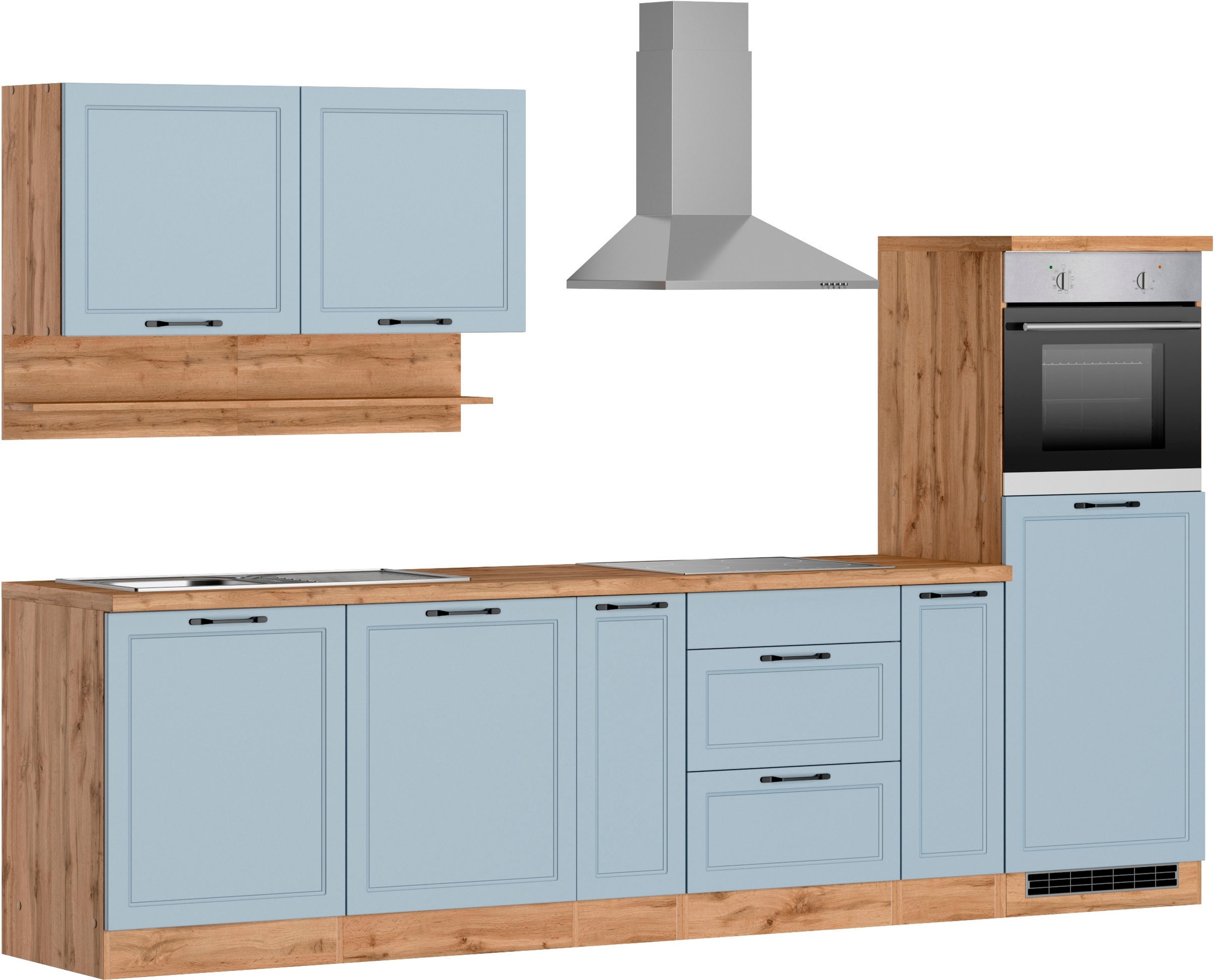 KOCHSTATION Kitchenette »KS-Lana« largeur 300 cm, avec ou sans appareils électriques au choix