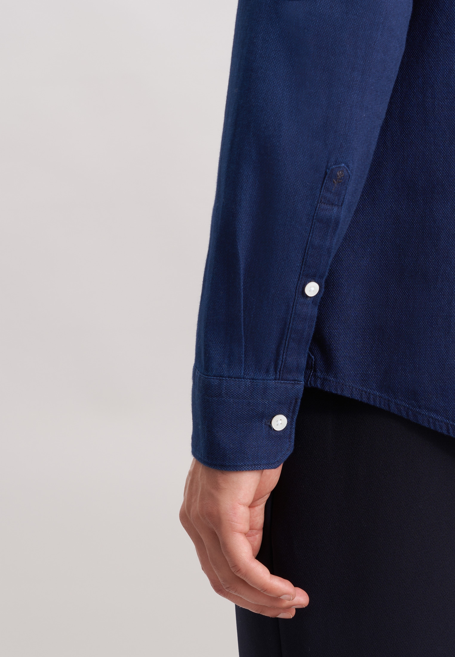 seidensticker Businesshemd Slim 1/1 Kentkragen Struktur