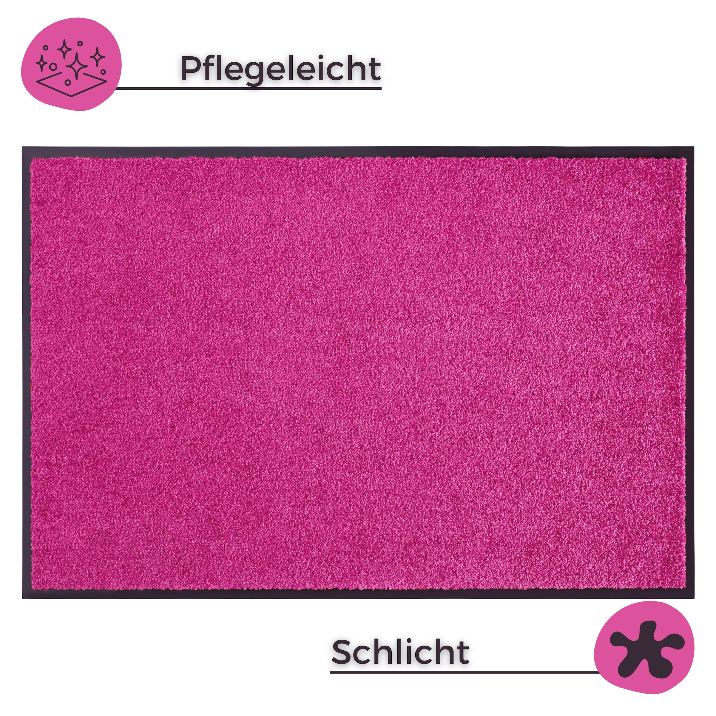 HANSE Home Fussmatte »Wash & Clean«, rechteckig, 7 mm Höhe, Schmutzfangmatte, Türmatte, In- und Outdoor, Teppich, Läufer, waschbar