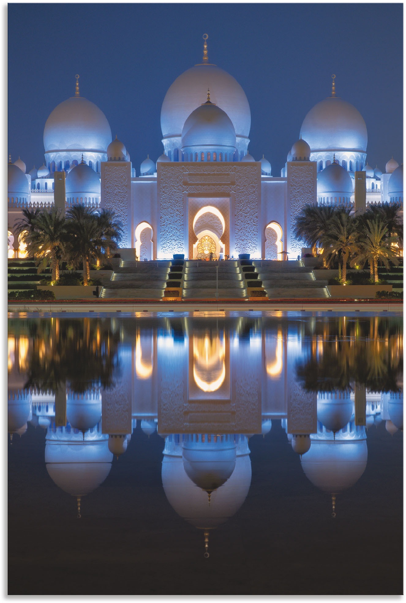 Image of Artland Wandbild »Scheich-Zayid-Moschee«, Gebäude, (1 St.), in vielen Grössen & Produktarten - Alubild / Outdoorbild für den Aussenbereich, Leinwandbild, Poster, Wandaufkleber / Wandtattoo auch für Badezimmer geeignet bei Ackermann Versand Schweiz