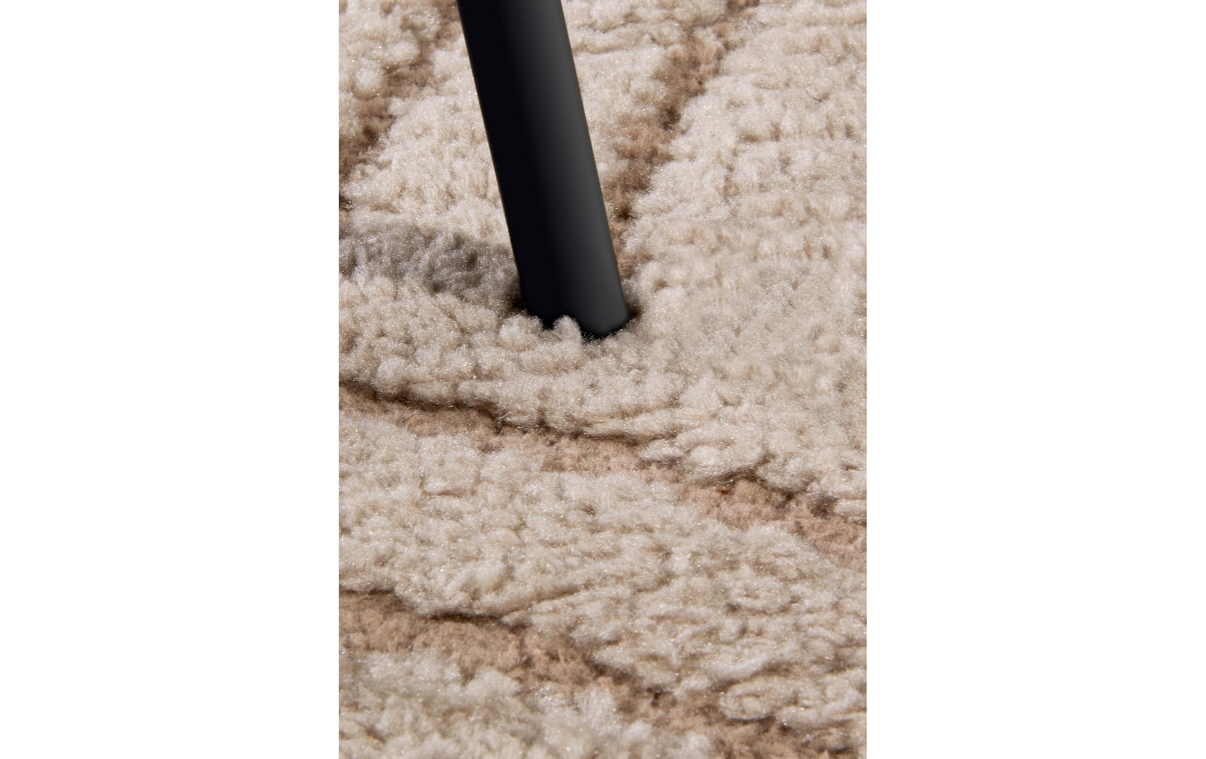 ELLE DECORATION Teppich »Cosy Panglao,  auch als Rundteppich erhältlich« rechteckig 14 mm Höhe uni Kurzflor, Hoch Tief Struktur, modern, Skandi, Boho, Wohnzimmer