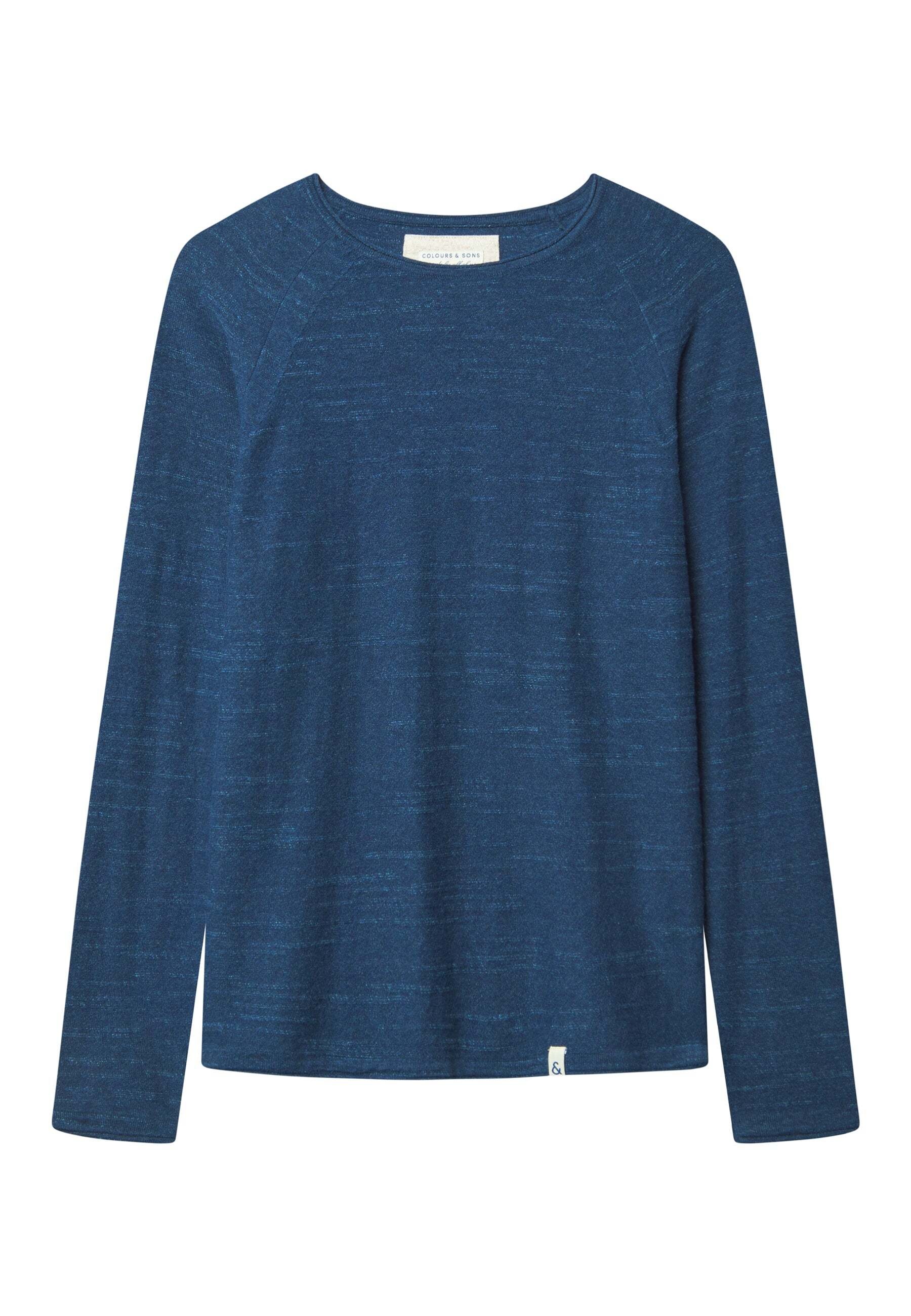 Strickpullover »colours & sons Pullover Roundneck-Slub«