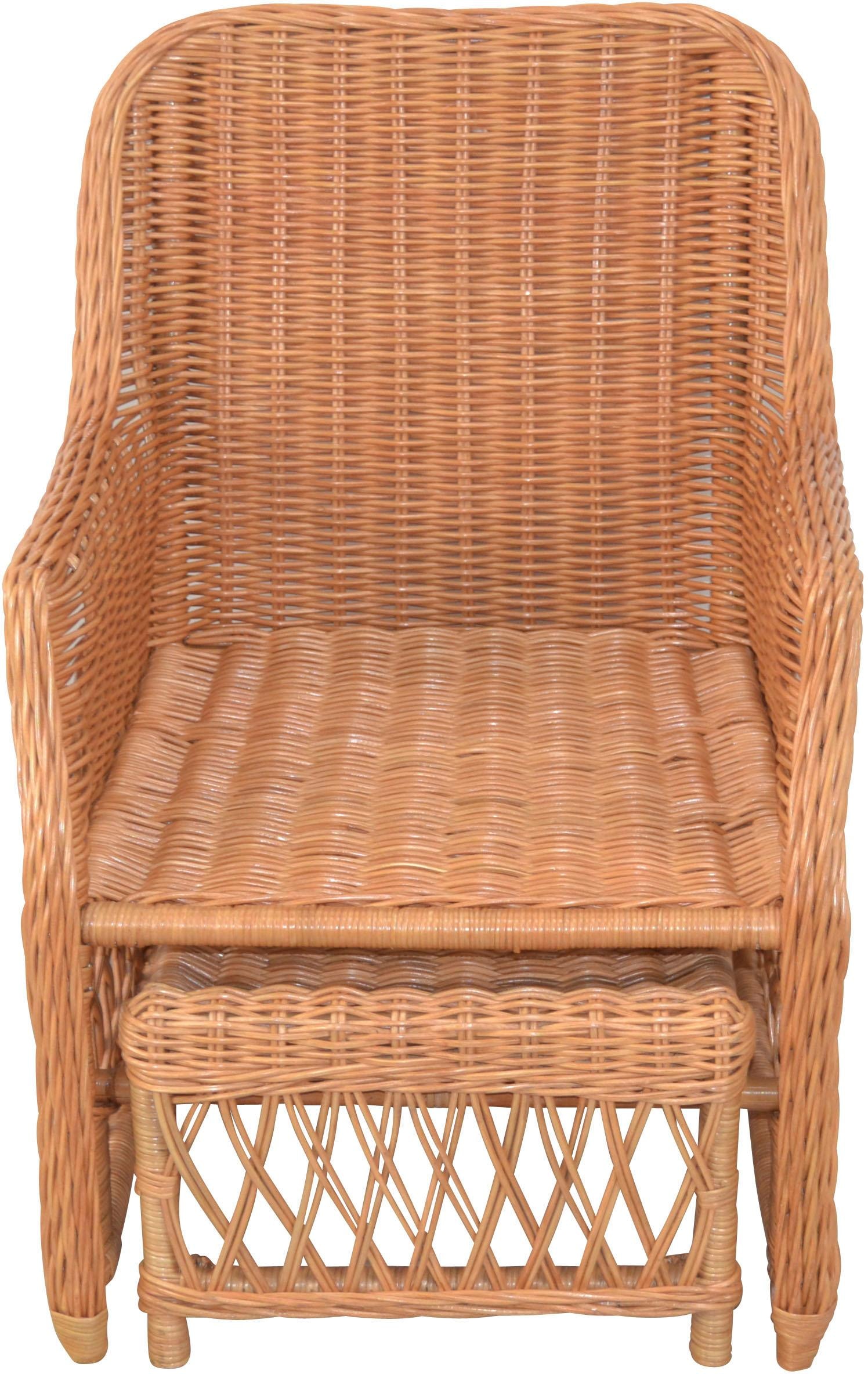 Home affaire Rattanstuhl, Handarbeit, Masse (B/T/H): (67/75/91)
