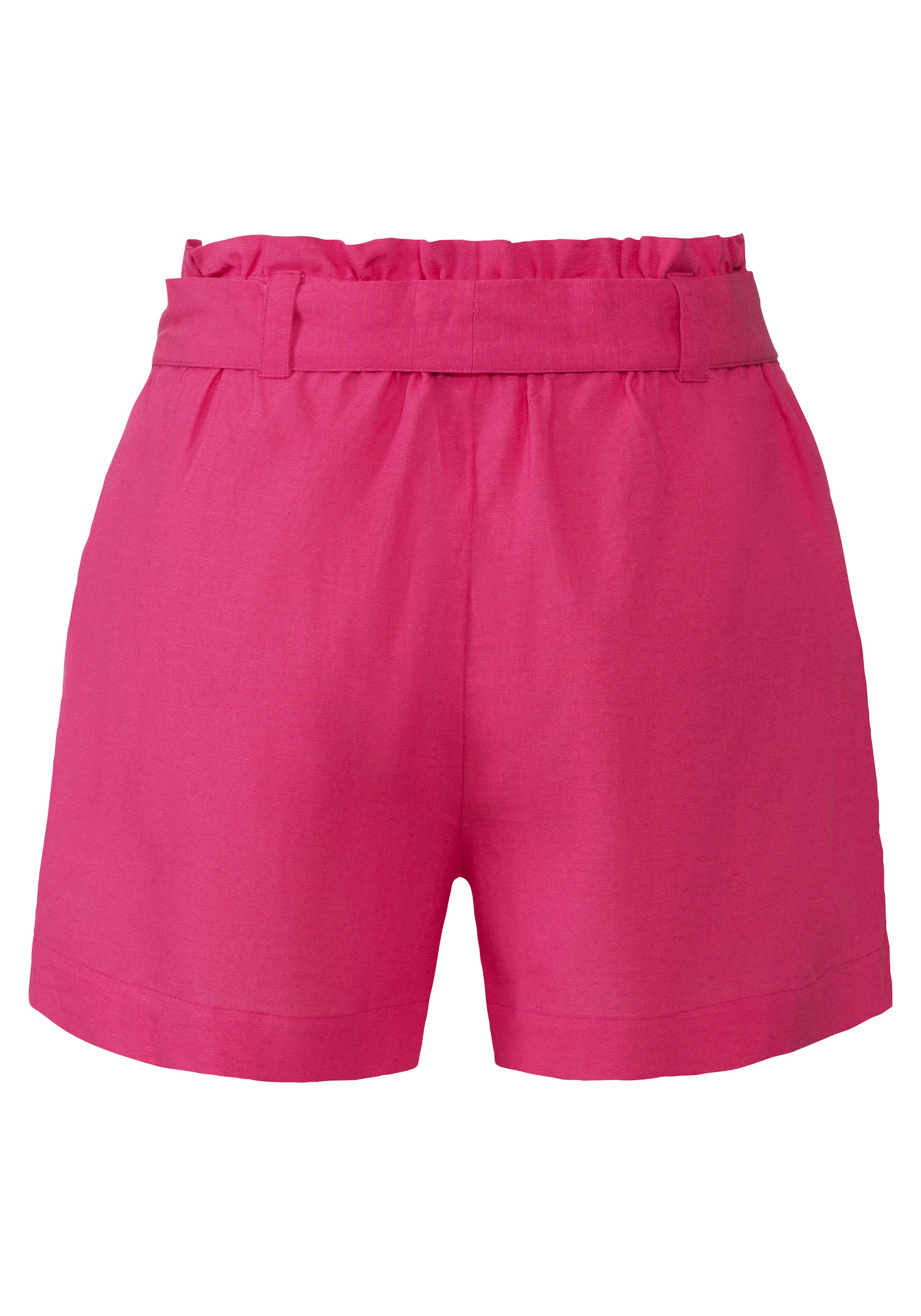 LASCANA Shorts, (mit Bindegürtel), im Paperbag-Stil, Leinenmix, Schlupfhose, Sommerhose