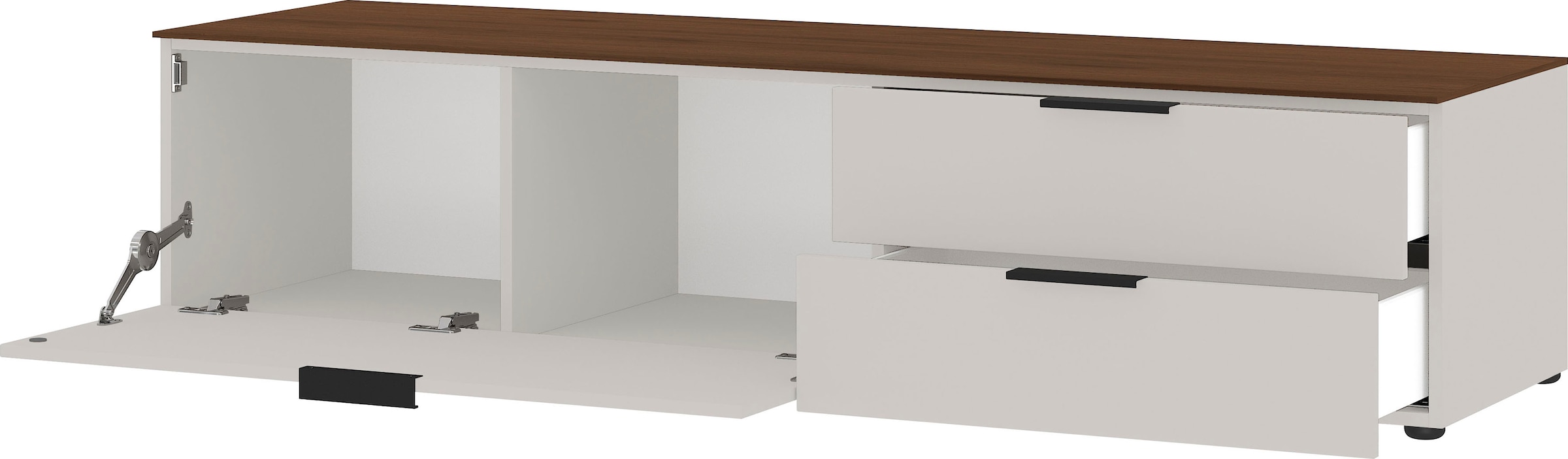 GERMANIA Lowboard »California«, Breite 164 cm, mit filigraner Deckplatte