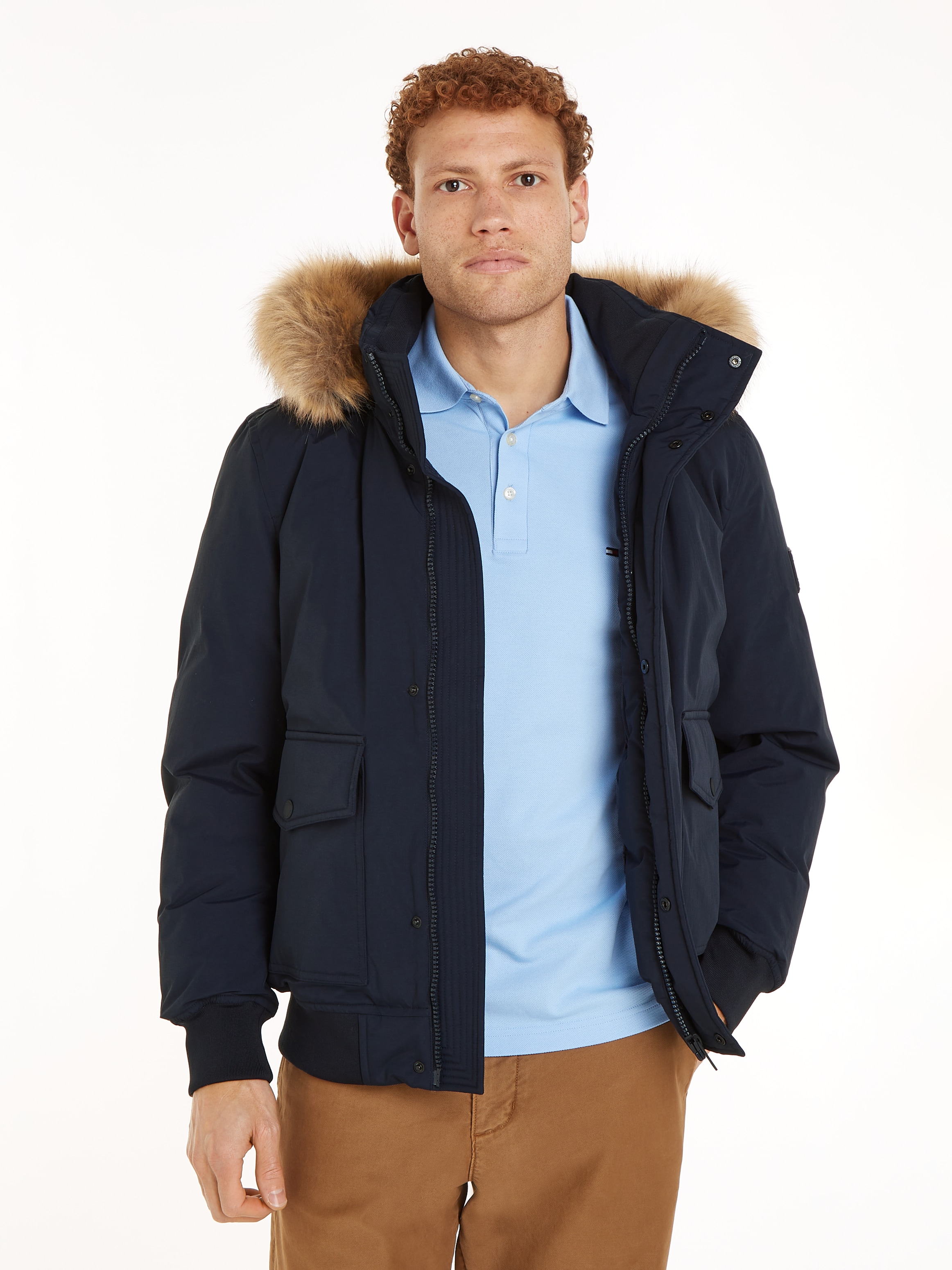 Image of Tommy Hilfiger Bomberjacke "ROCKIE DOWN BOMBER" mit Kapuze
