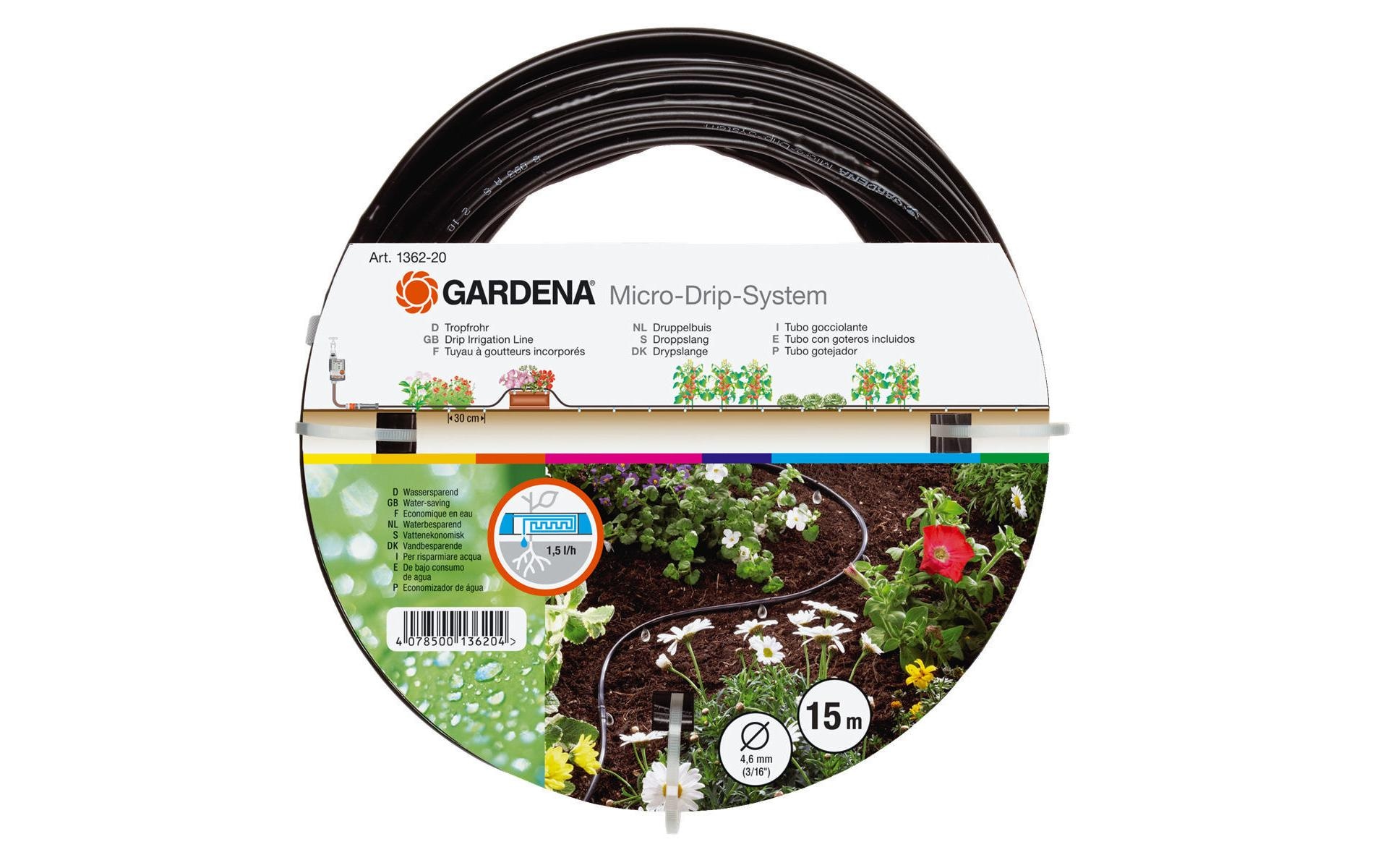 GARDENA Bewässerungssystem »Tropfrohr 1362«, Micro-Drip-System