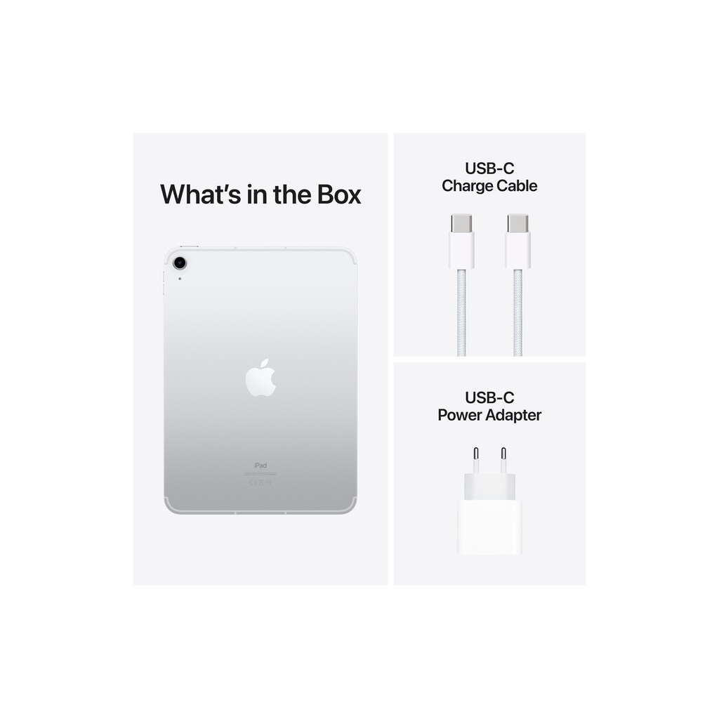 Apple Tablet »iPad 10th Gen., 256 GB, Wi-Fi + Cellular«, (iPadOS)