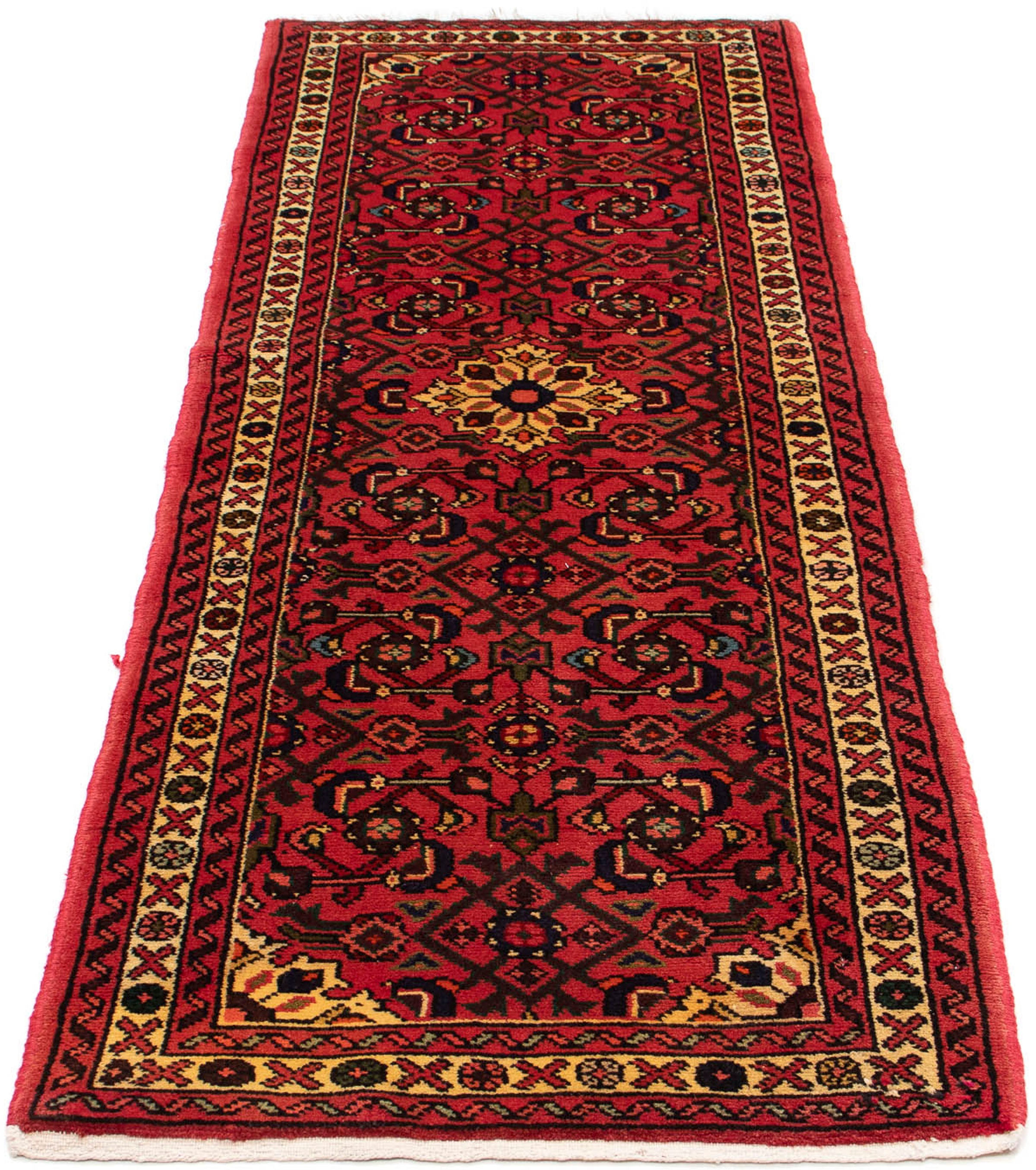 Image of morgenland Orientteppich »Perser - Nomadic - 203 x 68 cm - dunkelrot«, rechteckig, 10 mm Höhe, Wohnzimmer, Handgeknüpft, Einzelstück mit Zertifikat bei Ackermann Versand Schweiz