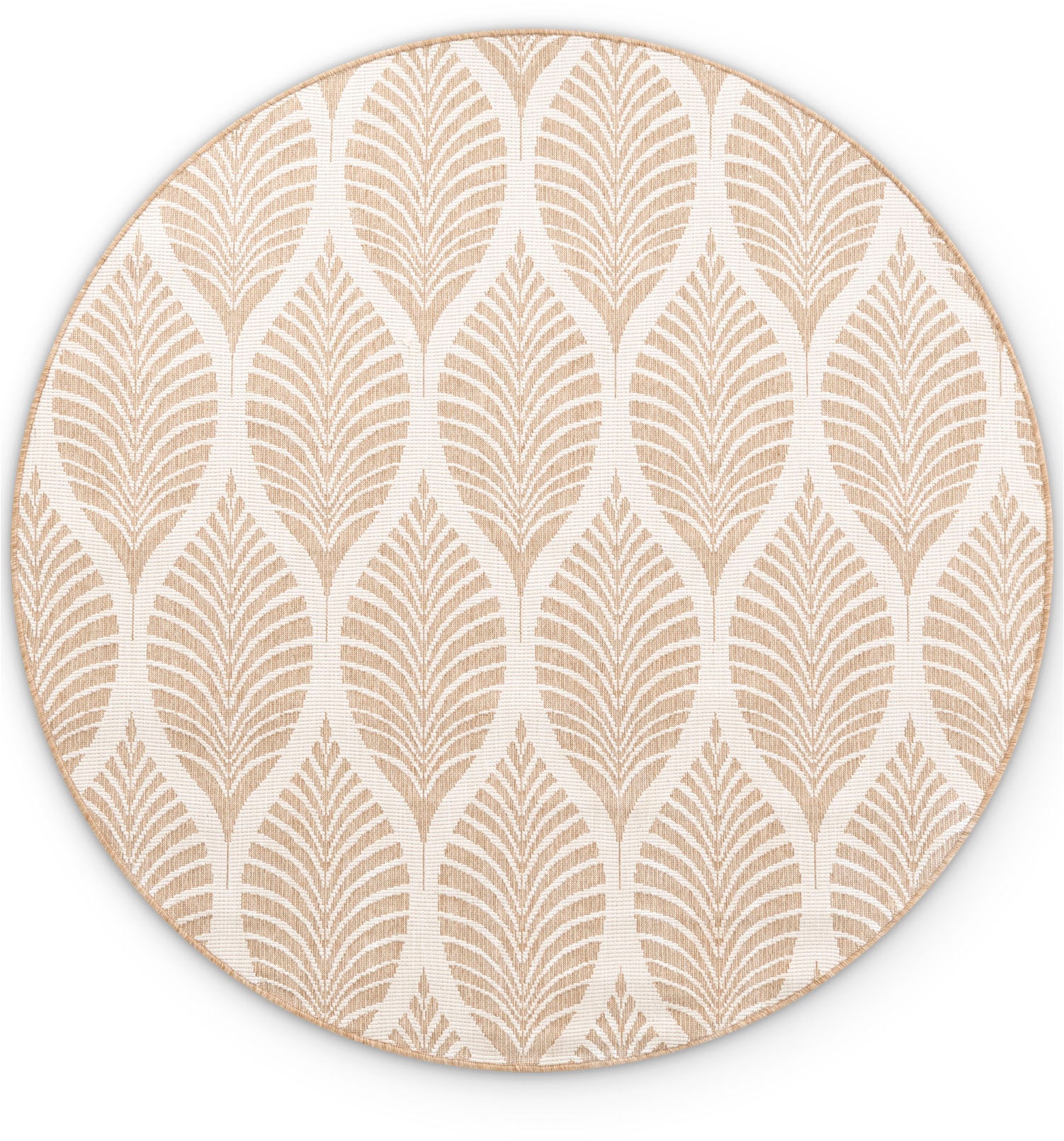 HANSE Home Outdoorteppich »Liora Wendeteppich«, rund, 5 mm Höhe, In und Outdoor, Flachgewebe, wetterfest, pflegeleicht, robust