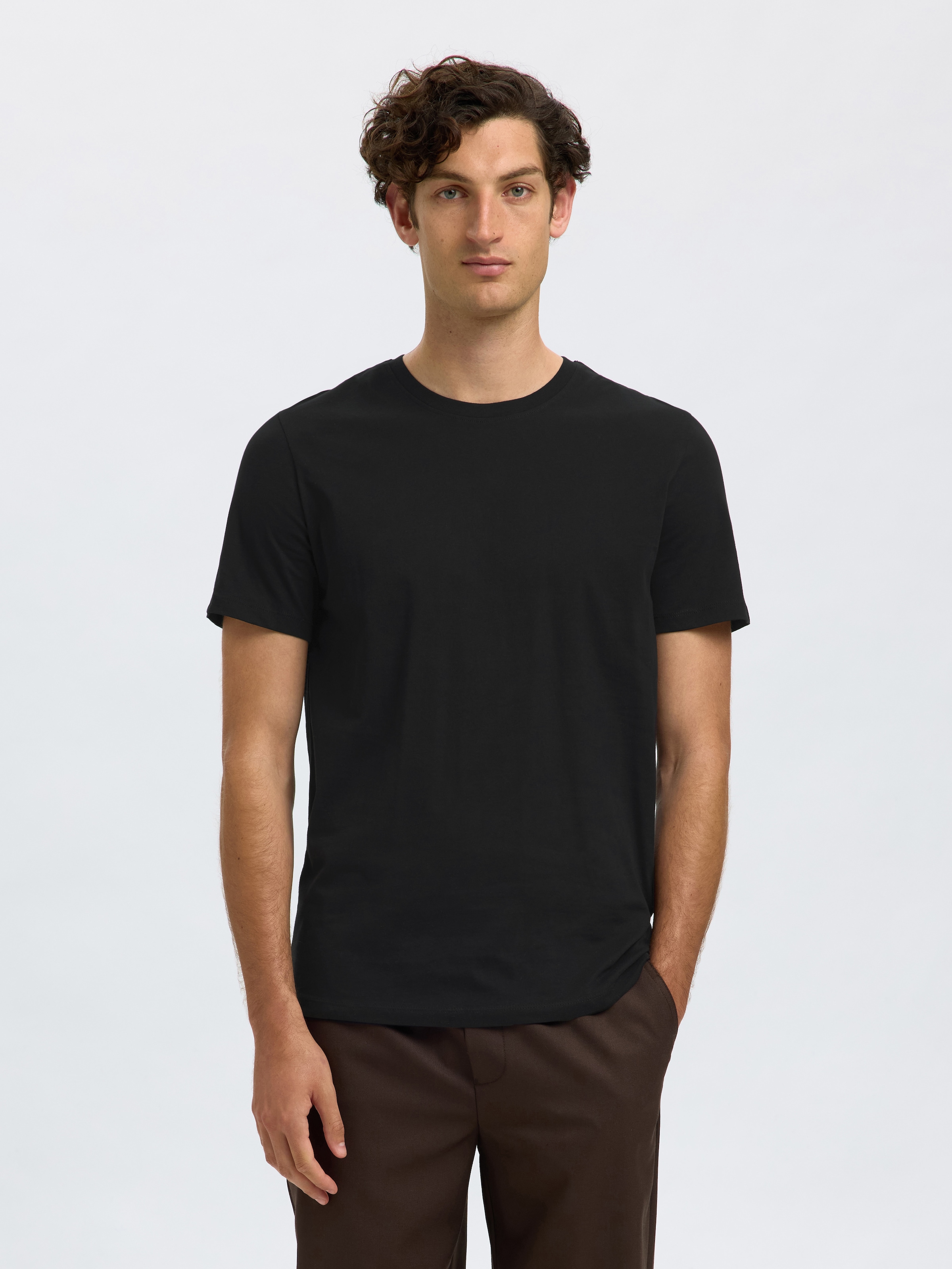 SELECTED HOMME Rundhalsshirt »SLHCORMAC SS O-NECK TEE 5 PACK NOOS«, (Packung, 5 tlg.)