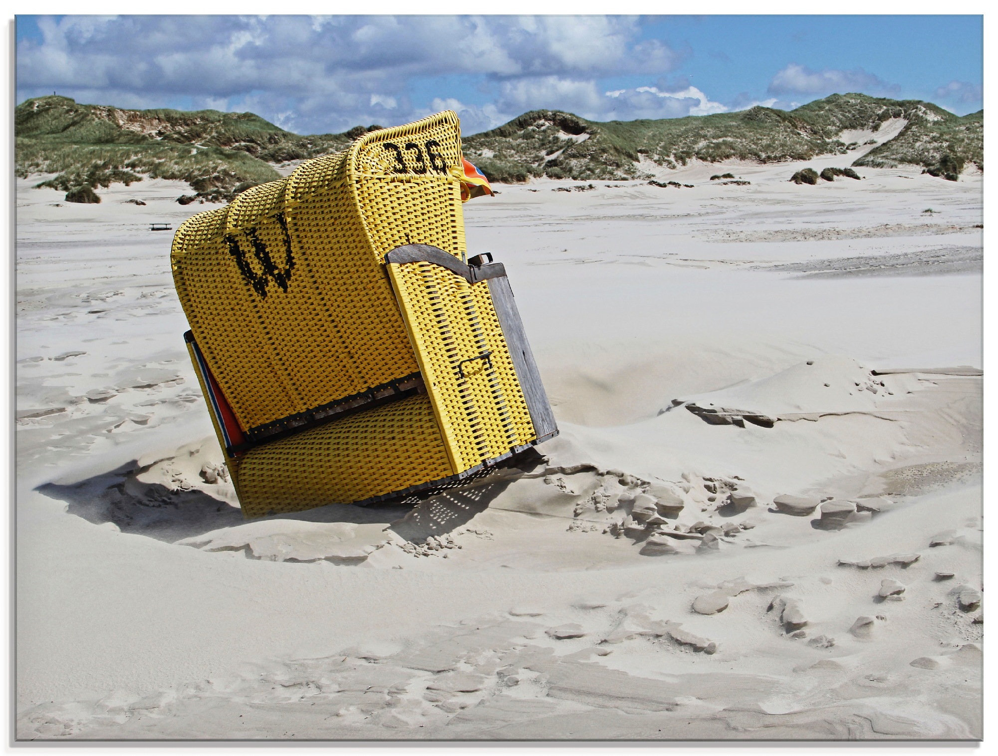 Image of Artland Glasbild »Windschief«, Strand, (1 St.) bei Ackermann Versand Schweiz