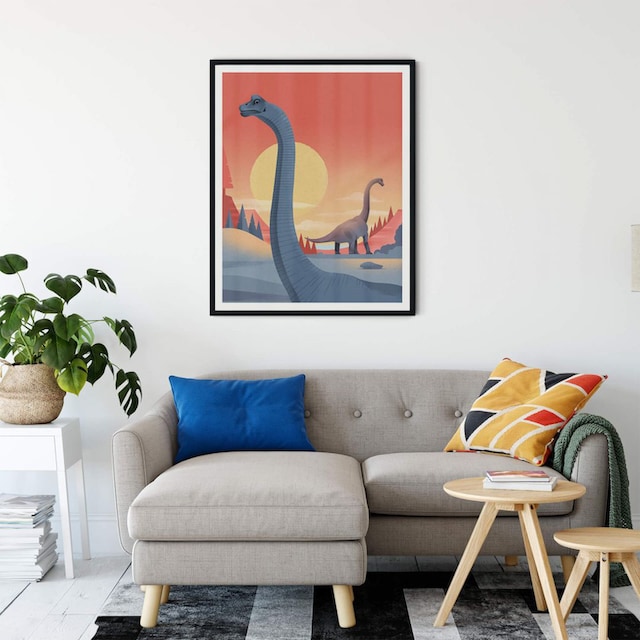 Wall-Art Poster »Brachiosaurus«, Dinosaurier, (1 St.), Poster, Wandbild,  Bild, Wandposter kaufen