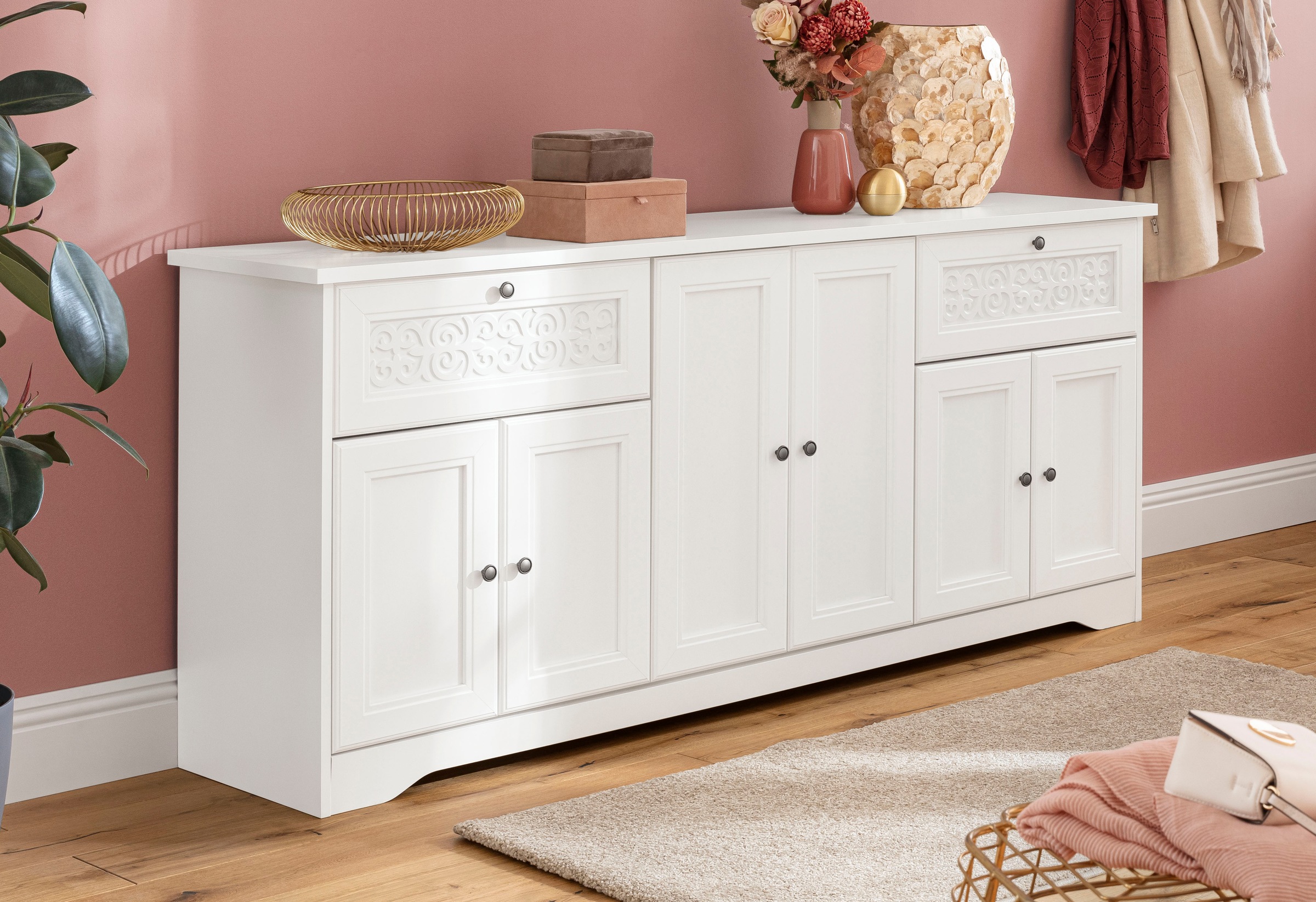 Image of Home affaire Kommode »Lucy«, Kommode "Lucy" mit 6 Türen und 2 Schubladen bei Ackermann Versand Schweiz