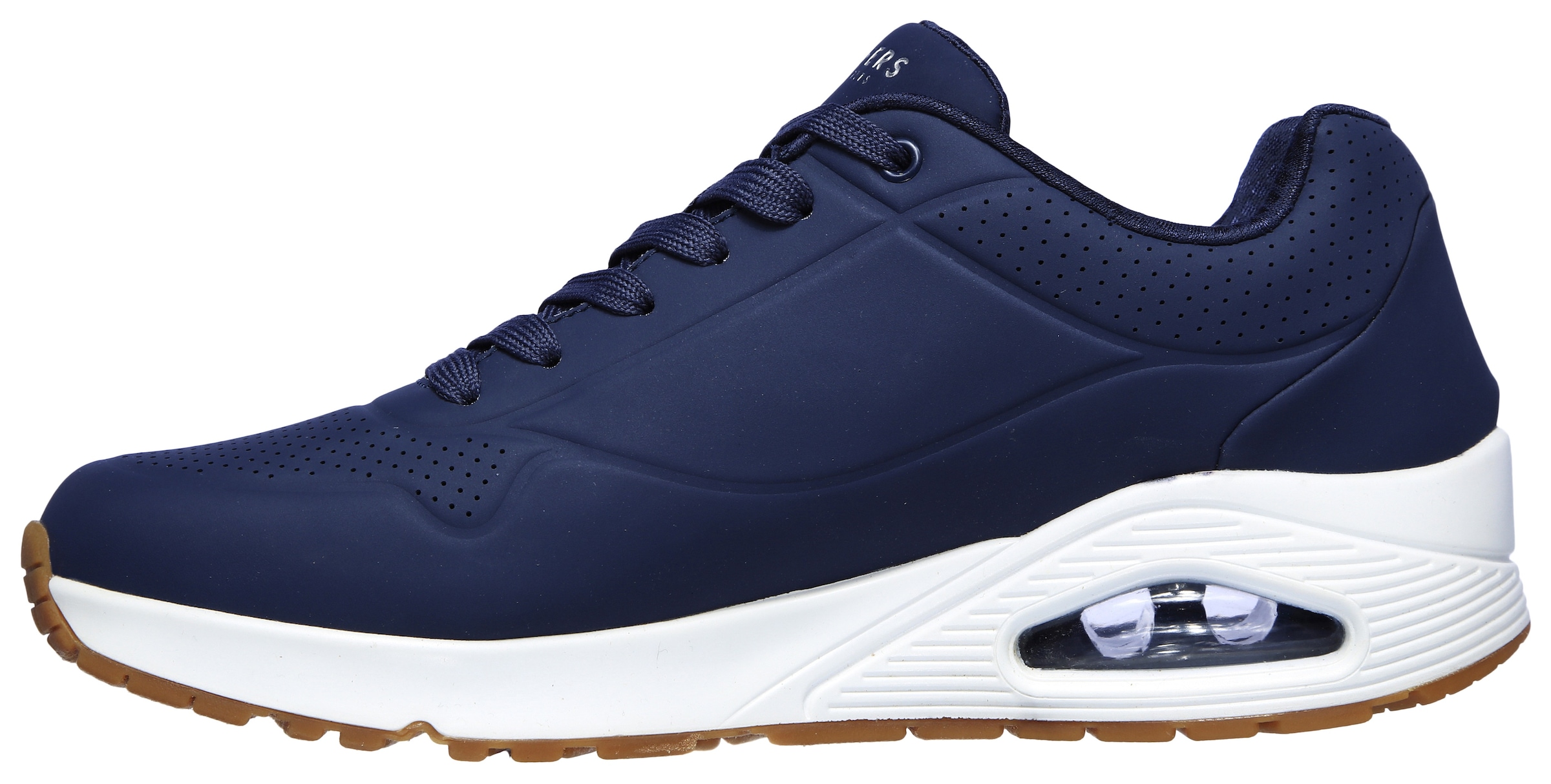 Skechers Sneaker »Uno - Stand on Air«, Freizeitschuh, Halbschuh, Schnürschuh mit Air-Cooled Memory Foam