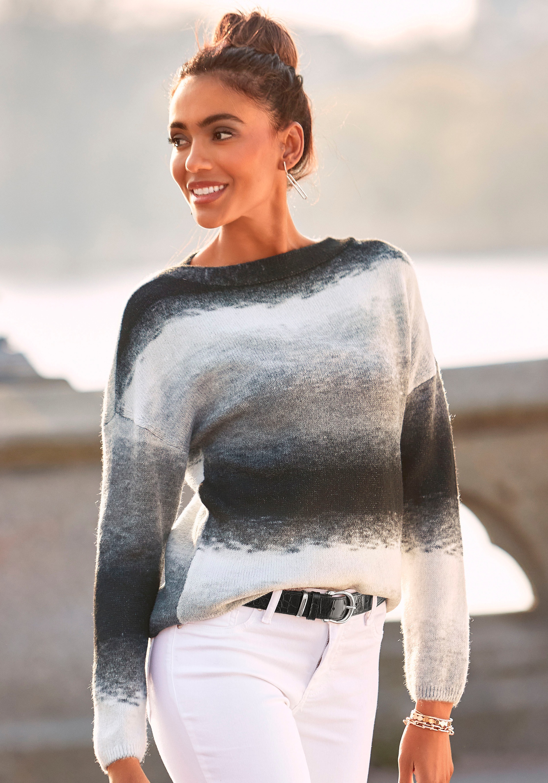 Image of Vivance Strickpullover, aus Farbverlaufgarn bei Ackermann Versand Schweiz