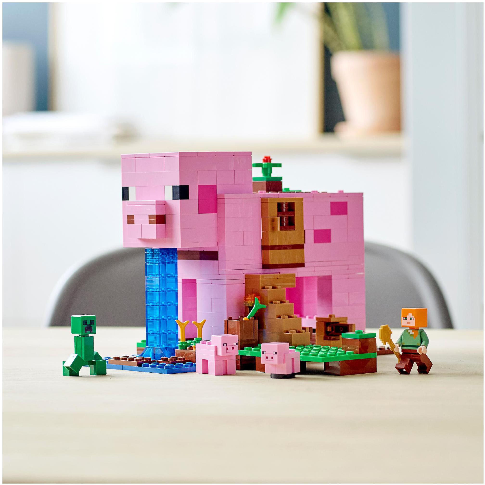 LEGO® Konstruktionsspielsteine »Das Schweinhaus (21170), LEGO® Minecraft™«, (490 St.), Made in Europe