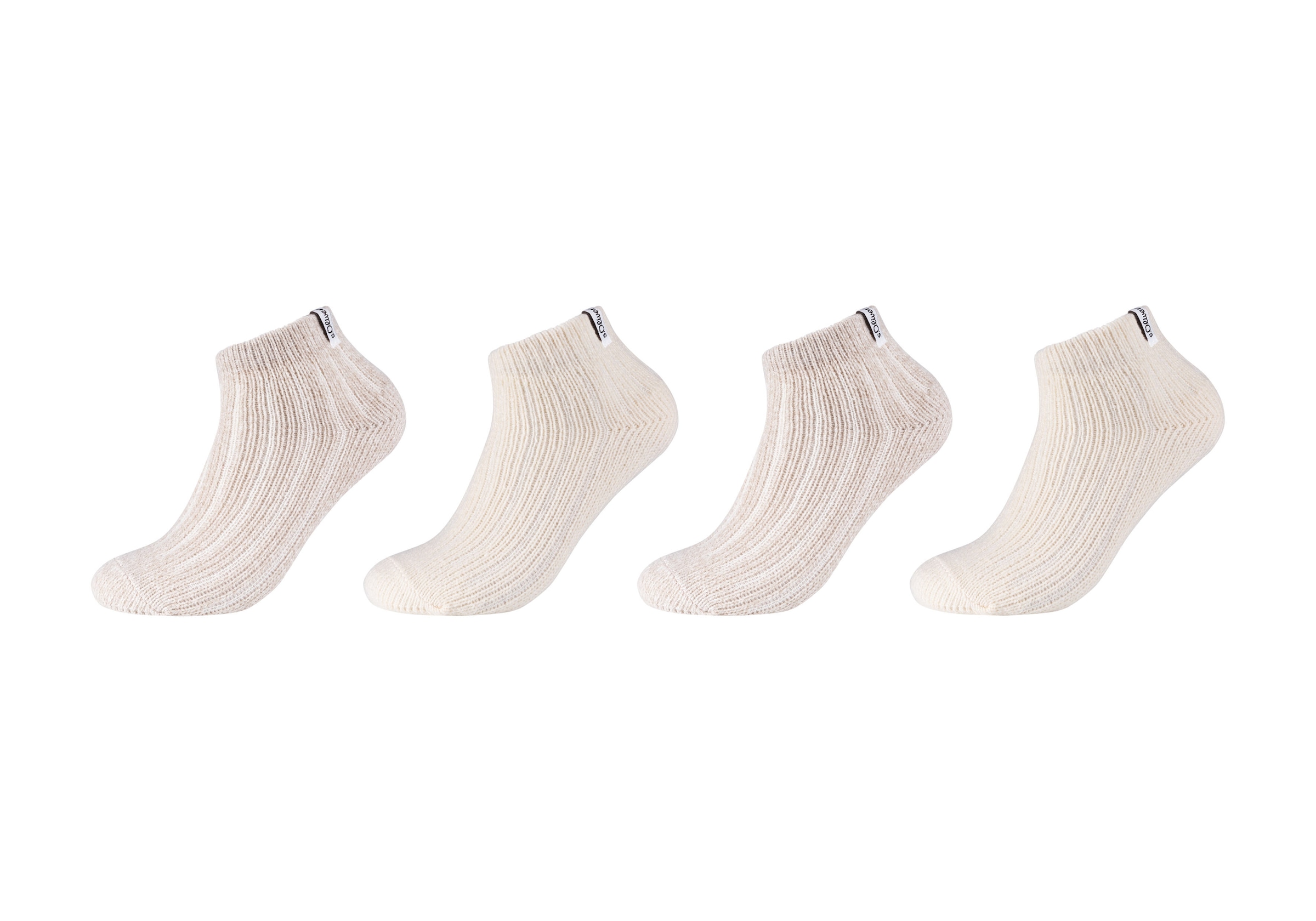 Image of s.Oliver Sneakersocken "warm & cozy" 4 Stk. tlg. mit elastischem Bund
