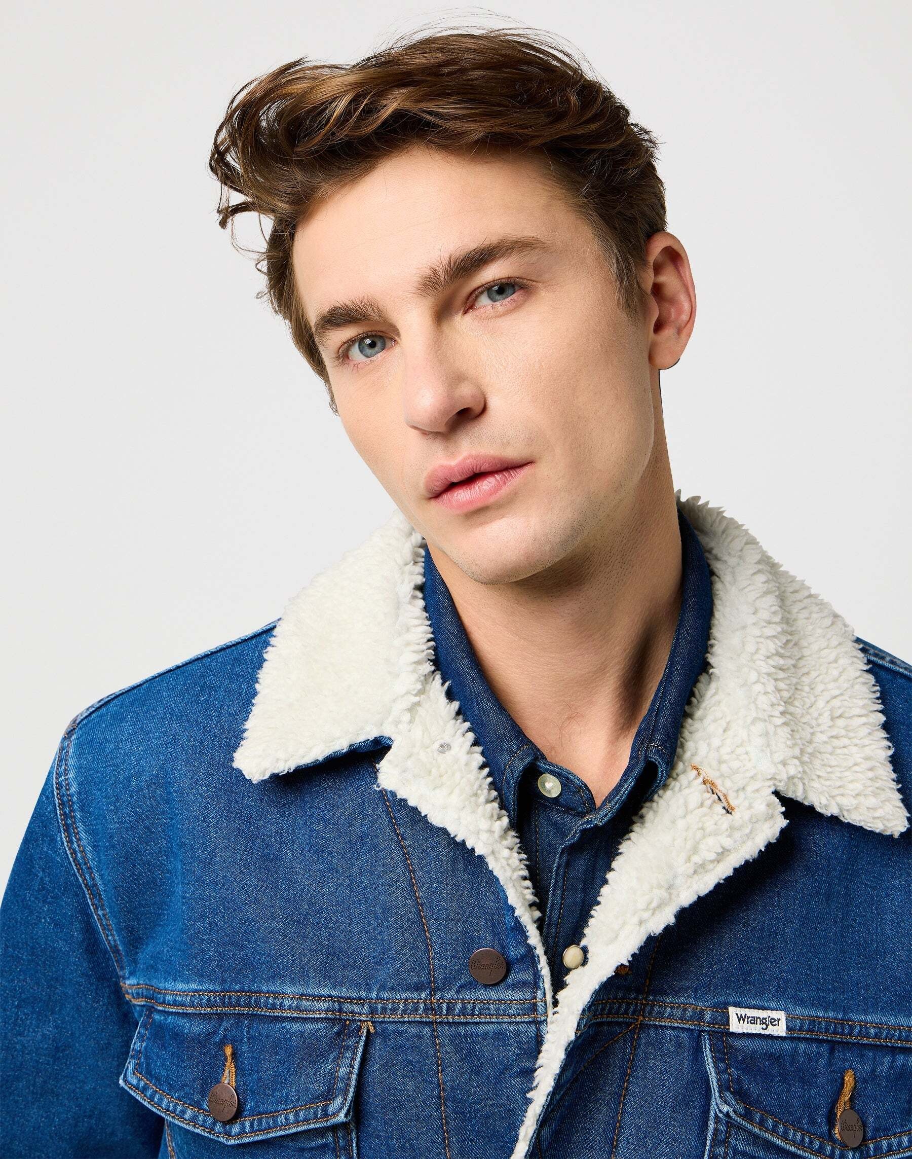 Wrangler Jeansjacke »WRANGLER Jeansjacke Sherpa Classic Jacket«
