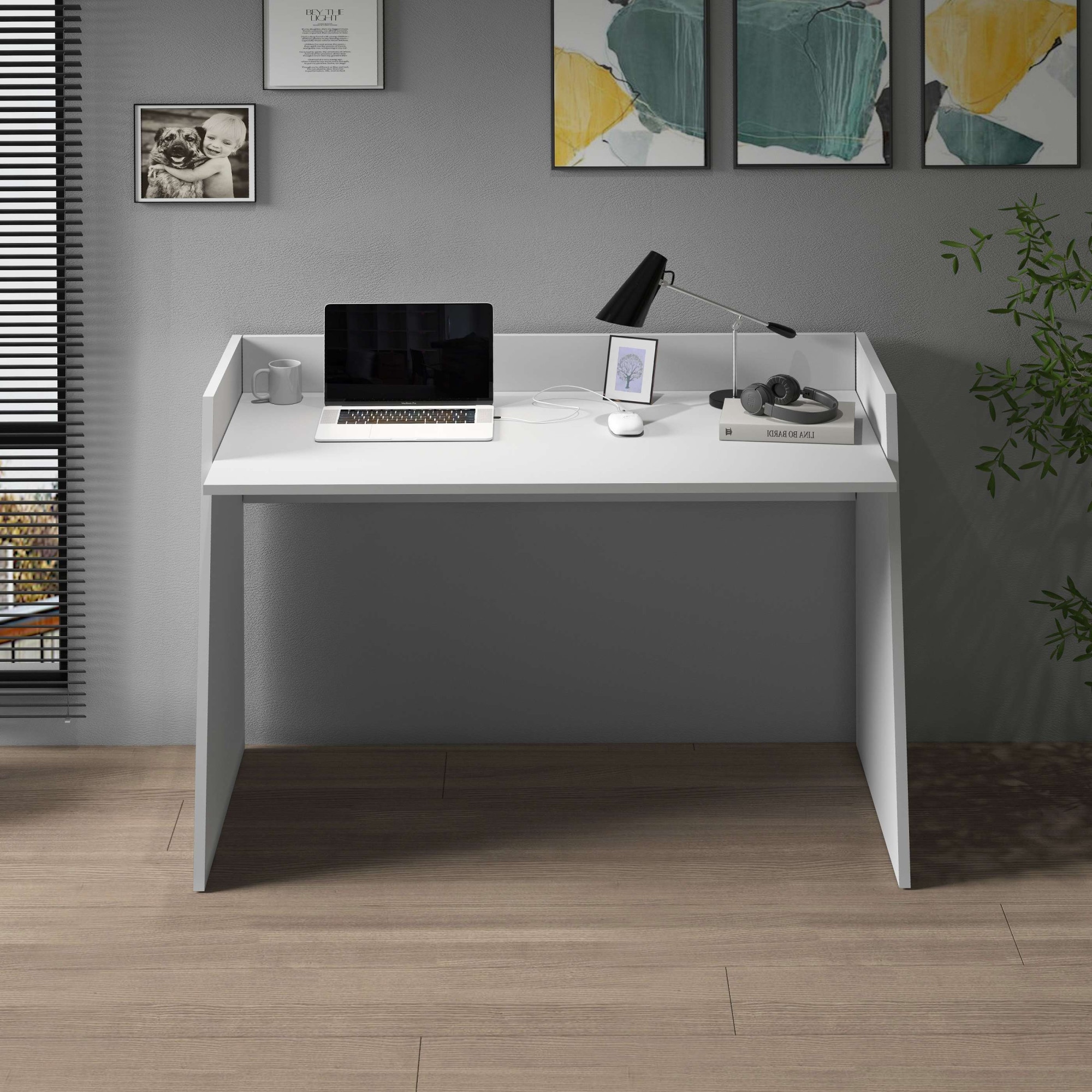 INOSIGN Schreibtisch »Vega, Schreibtisch, kleiner Computertisch, Bürotisch für Büro« 1 Stk. tlg. mit 2 Diagonalseit, Arbeitsplatte Breite 100 cm