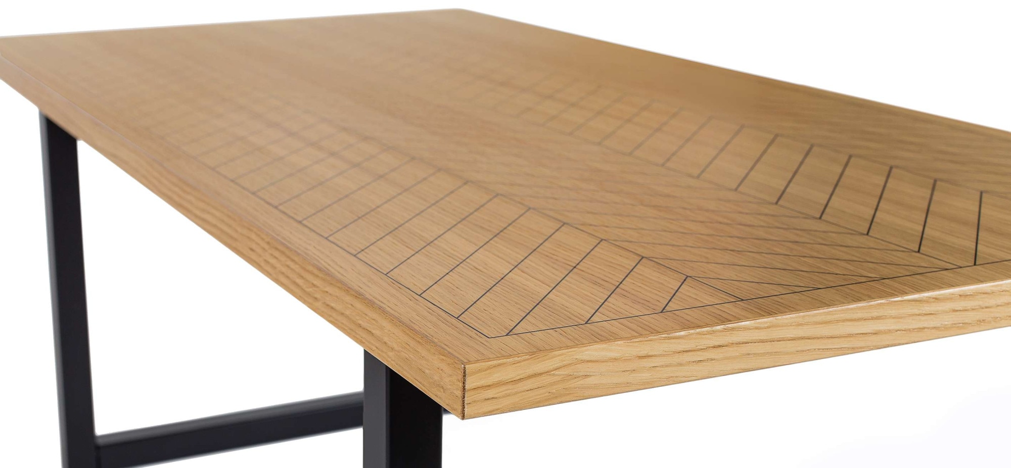 Woodman Couchtisch »Camden«, Beine aus massiver Birke, Breite 120 cm, mit einem schönen Print, FSC®
