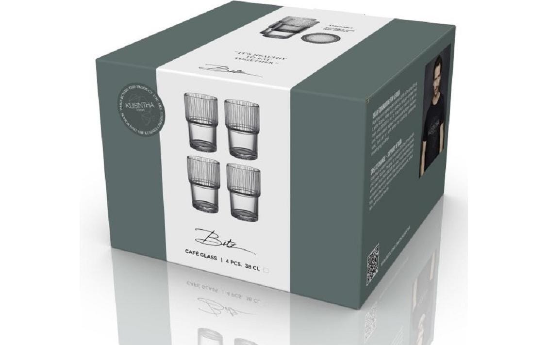 Bitz Latte-Macchiato-Glas »Kusintha 380 ml, 4 Stück«, (Set, 4 tlg.)