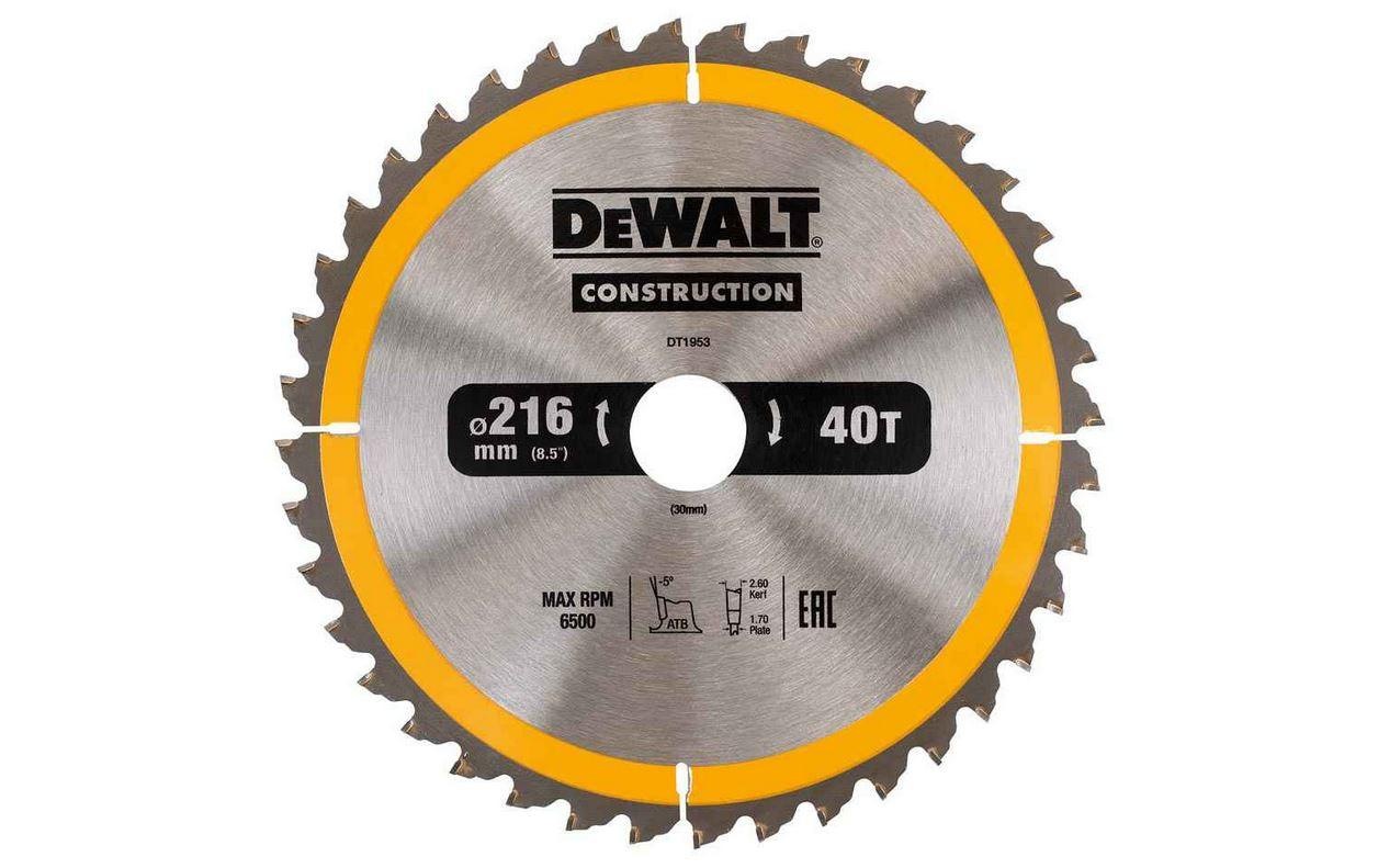 Image of DeWalt Kreissägeblatt "216 x 30 mm" 1 Stk. tlg.