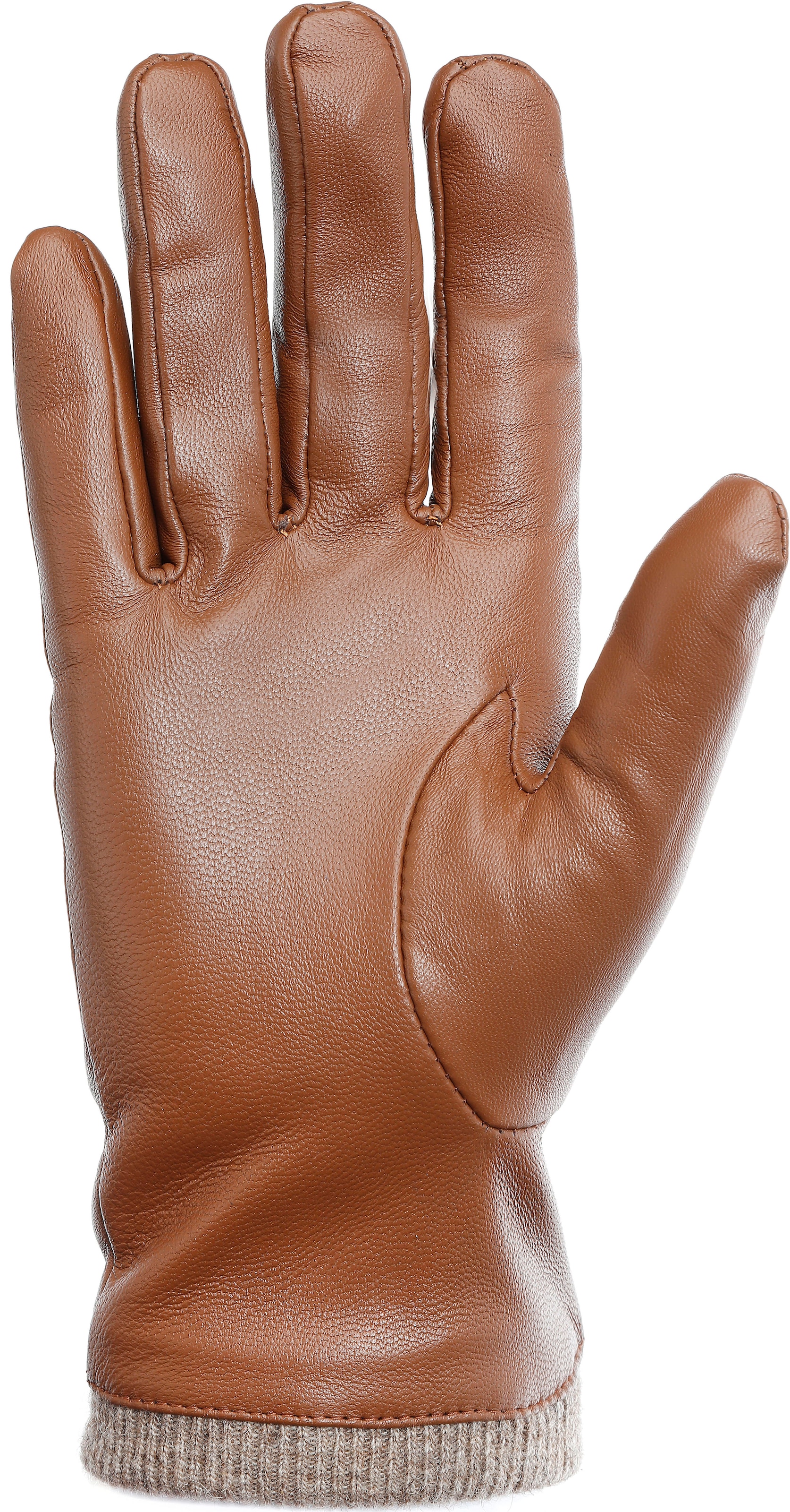 PEARLWOOD Gants en cuir »Daisy« Touchscreenfähig - mit 10 Fingern bedienbar, Ziernähte