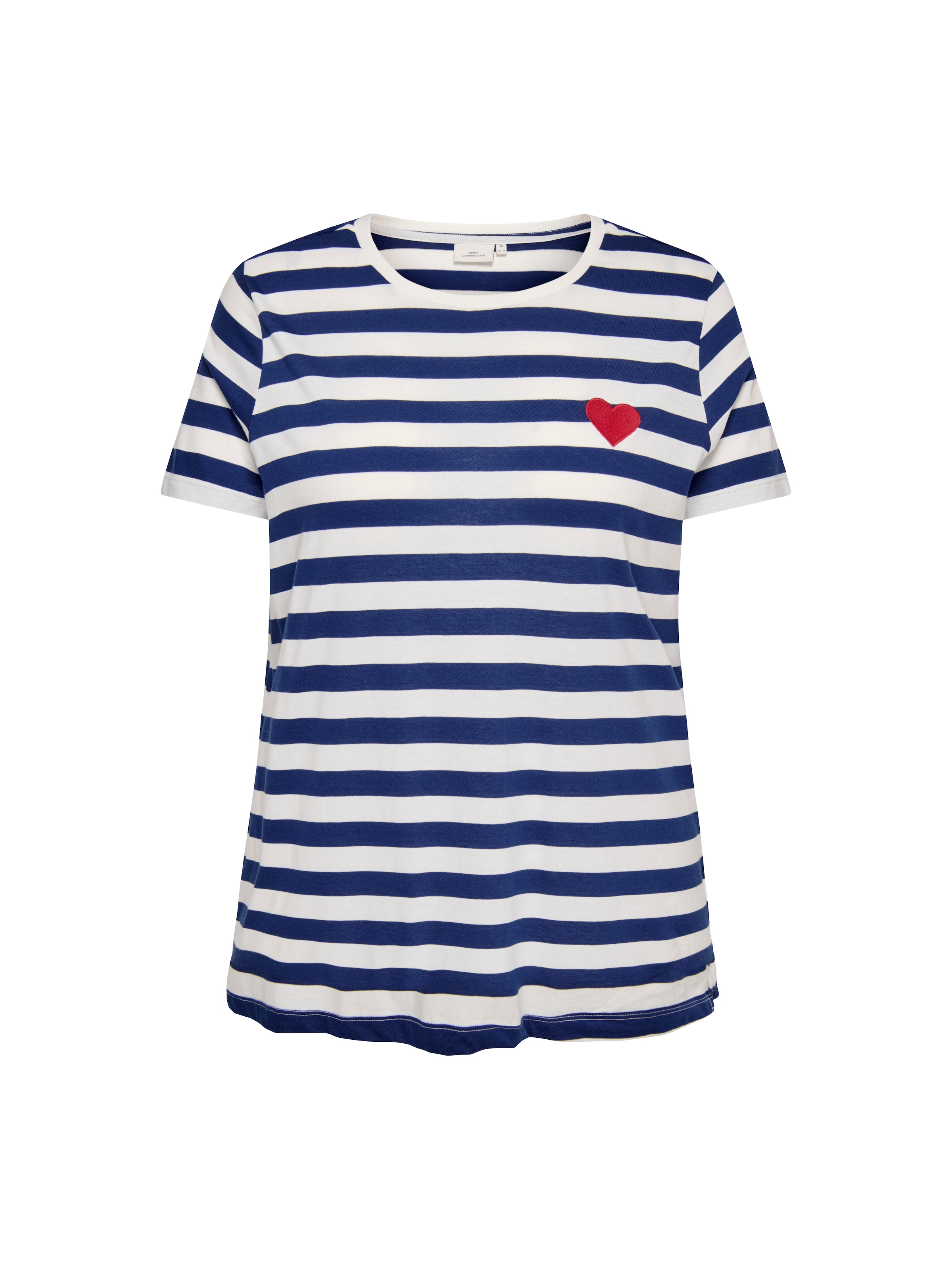 ONLY CARMAKOMA Rundhalsshirt »CARANITA LIFE S/S O-NECK REG TOP JRS«