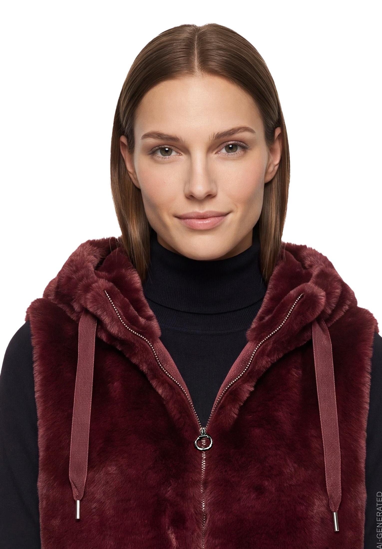 Betty Barclay Gilet en peluche avec capuche