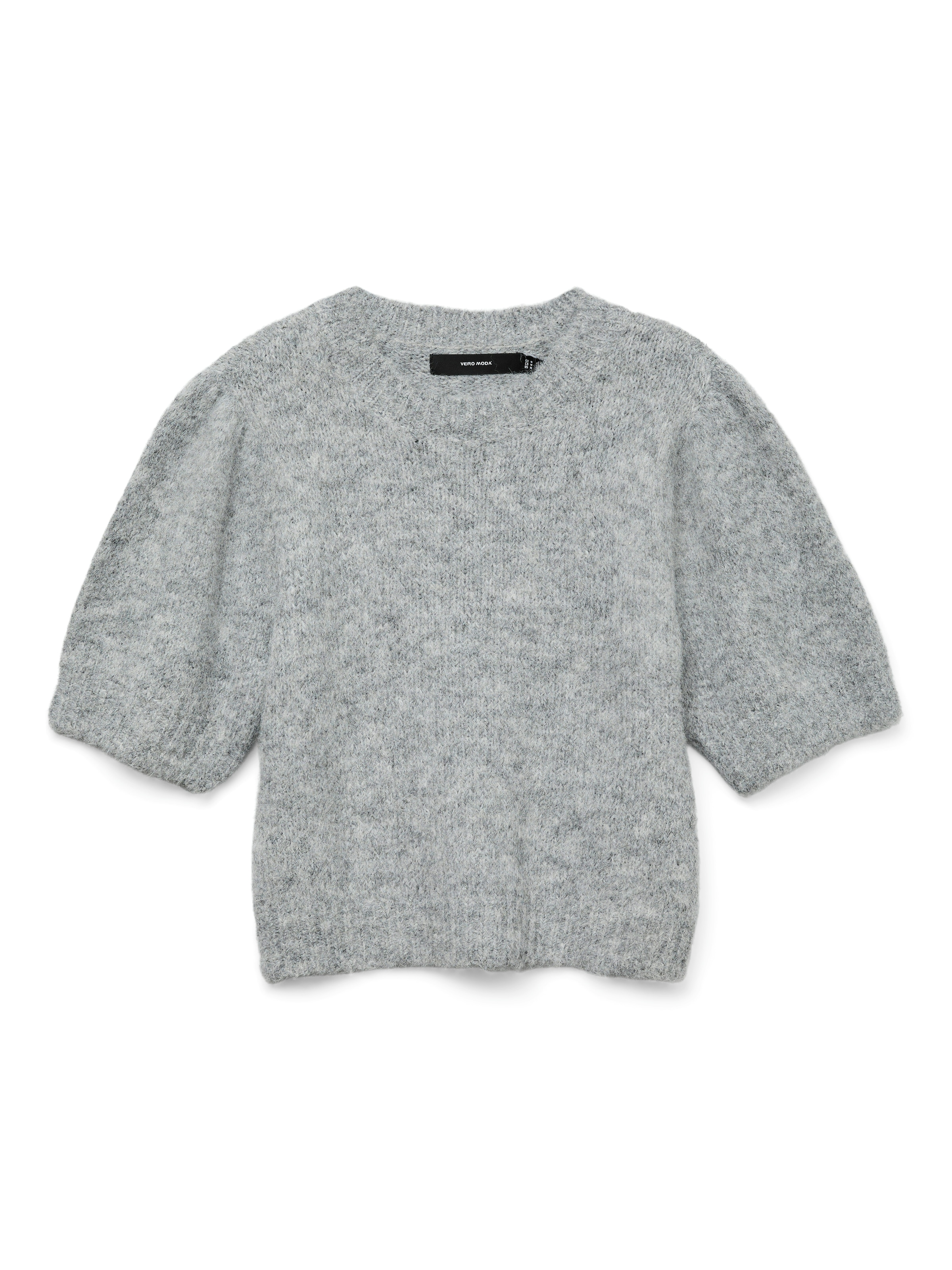 Vero Moda Strickpullover »VMNOVAH SS O-NECK PUFF PULLOVER GA NOOS«