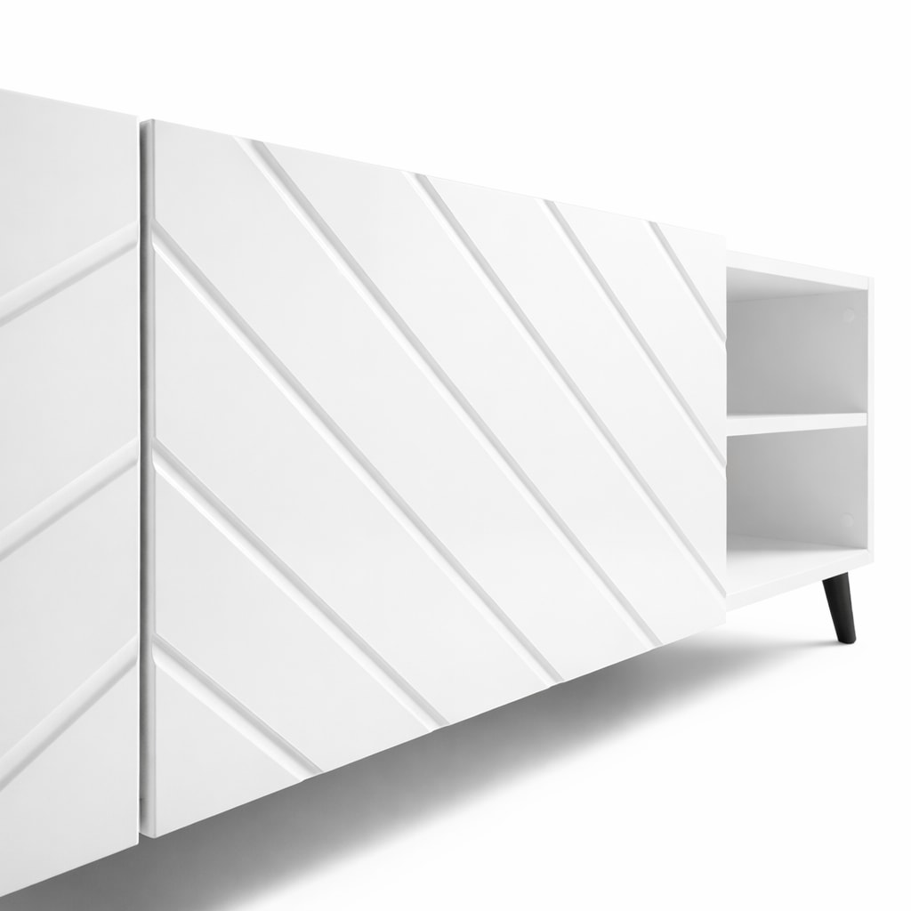 GOODproduct Table basse »HOLLY 1.5, TV-Board, TV-Kommode, TV-Schrank, TV-Unterschrank, TV-Möbel« Meuble TV moderne laqué brillant sans poignées, largeur 150 cm