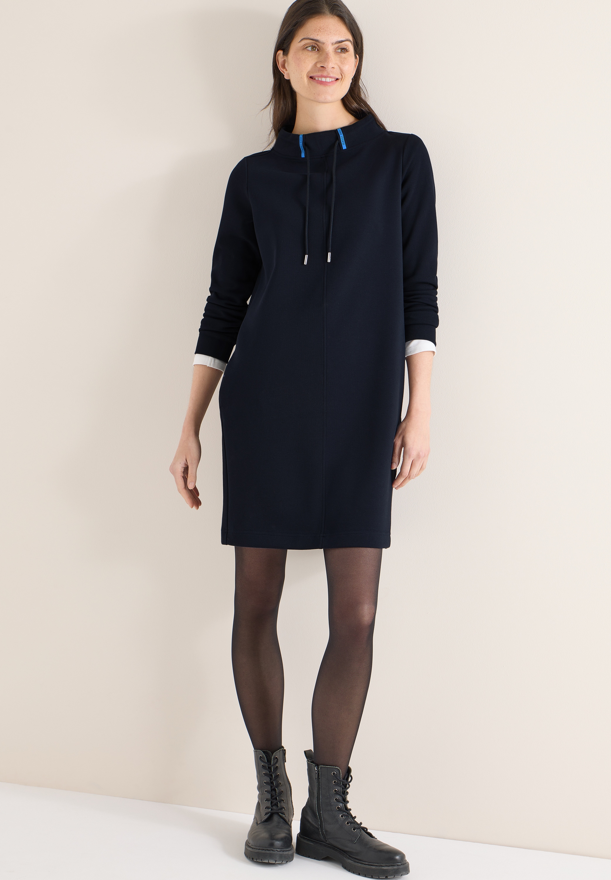 Cecil Robe midi Poches pour les mains mit Funnelneck und Eingrifftaschen