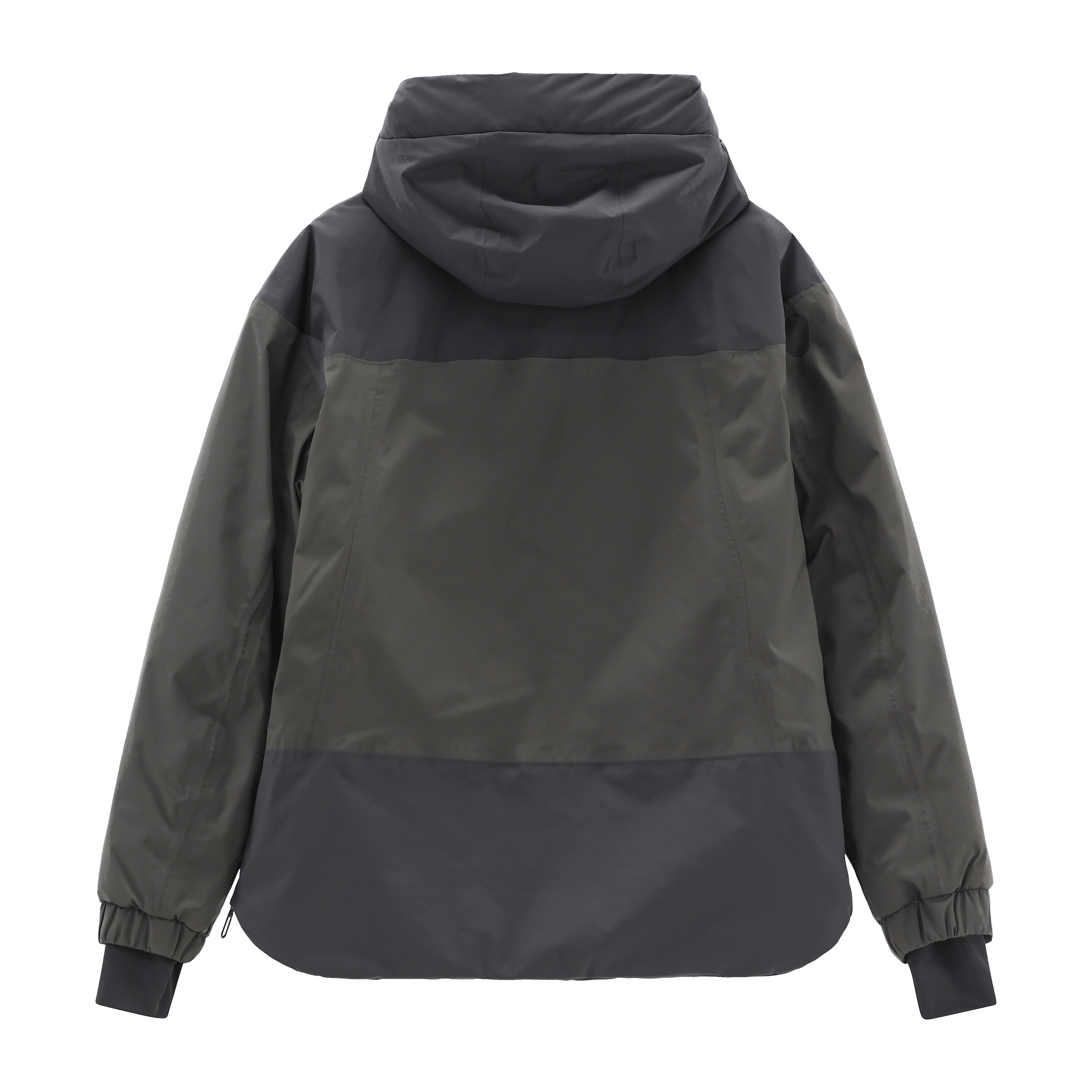 CMP Winterjacke mit Kapuze zum Überziehen, kurzer asymmetrischer Zipper